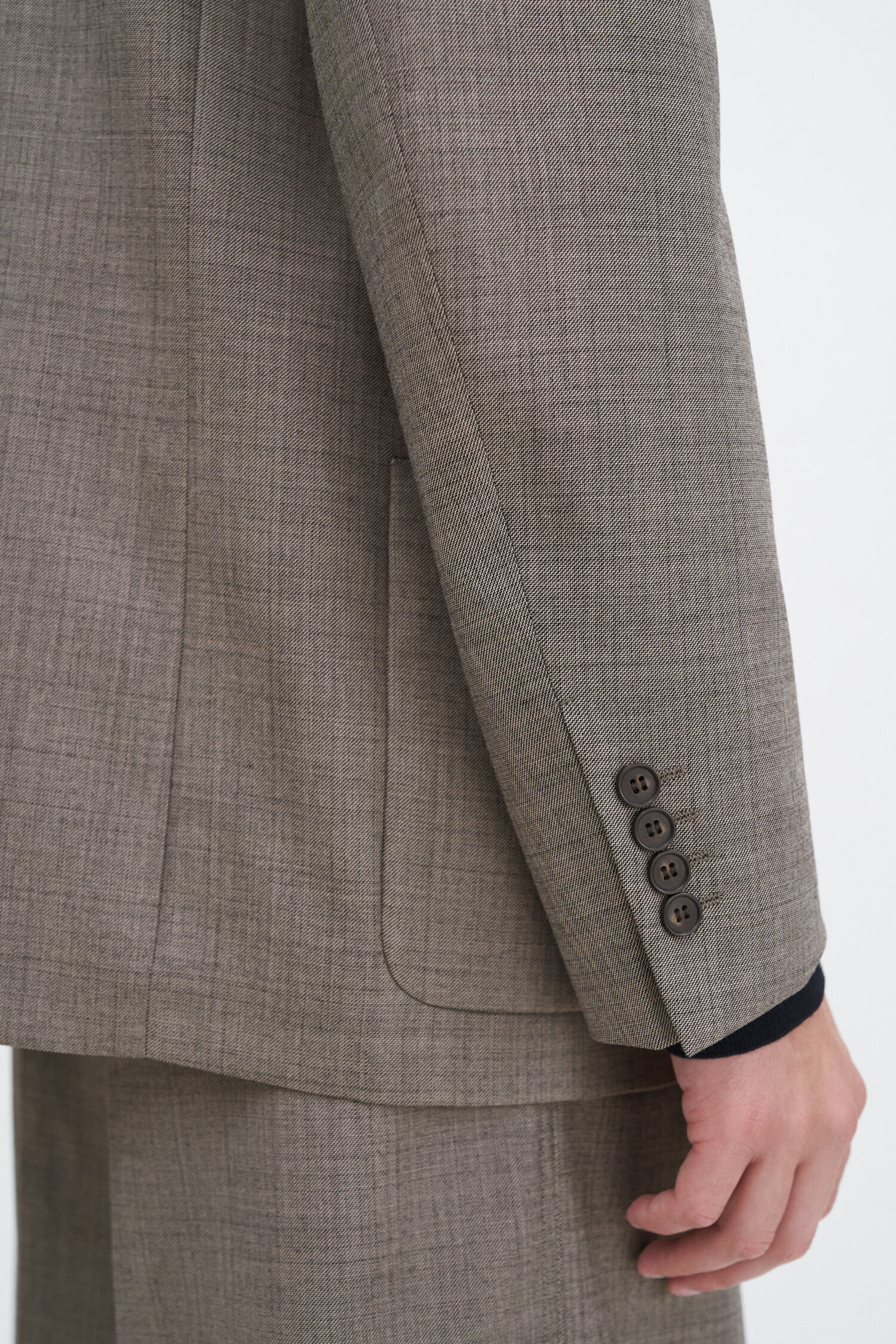 Wool Blend Patch Pocket Blazer