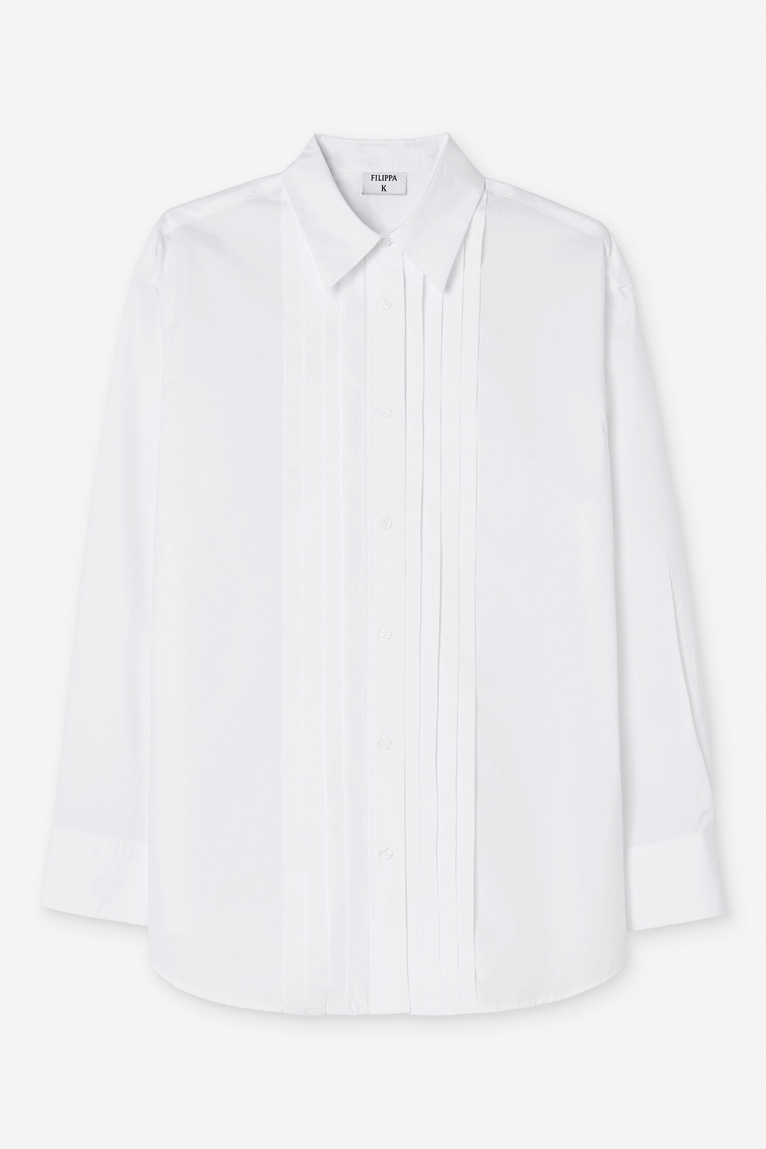 Pleated Poplin Shirt