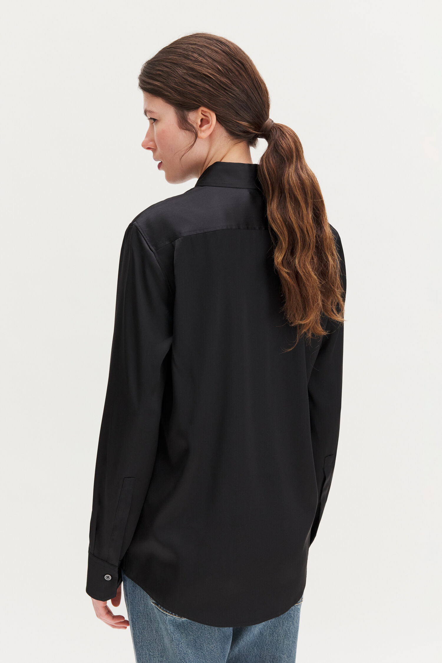 Vertical Lace Detail Shirt