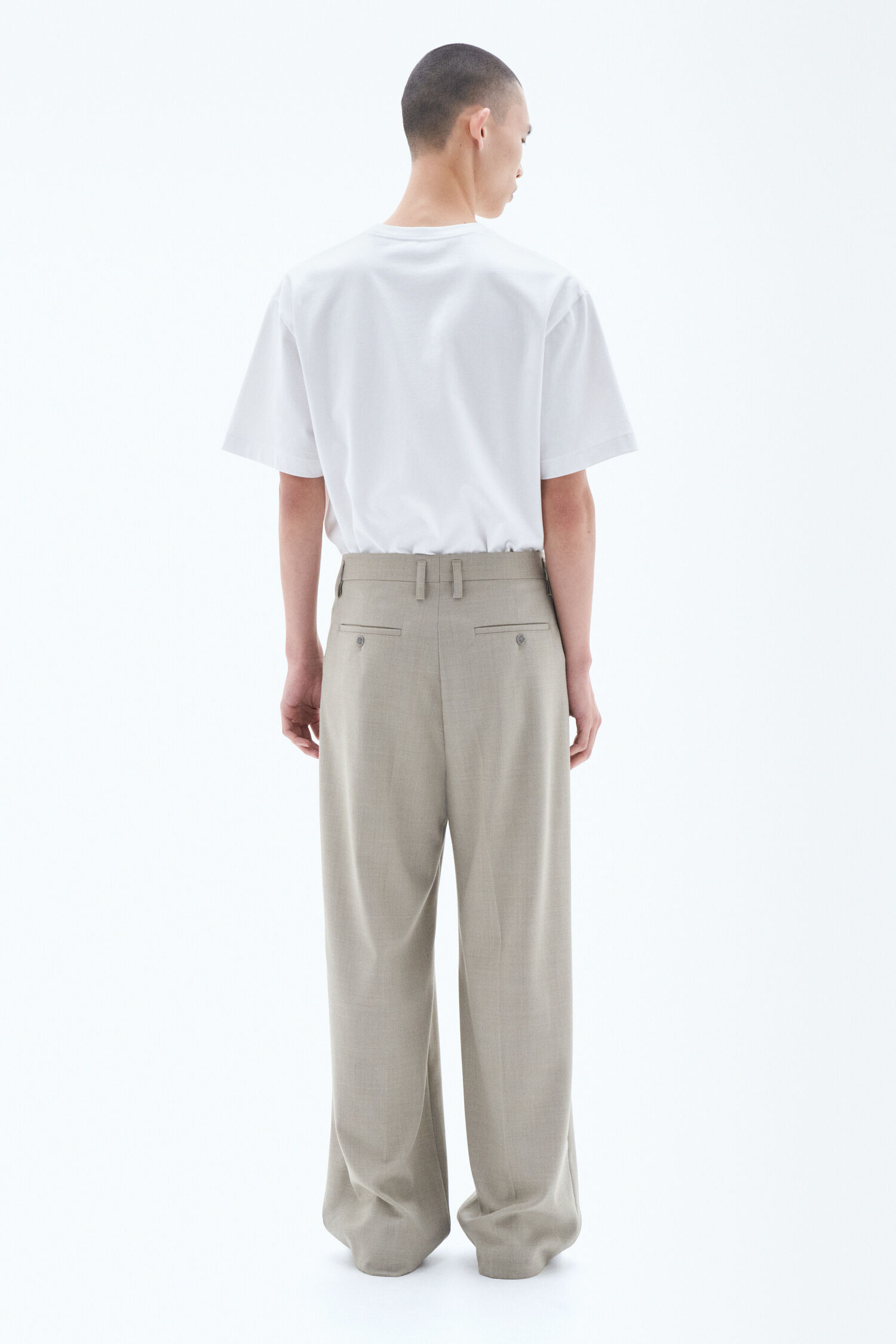 Wide Wool Trousers
