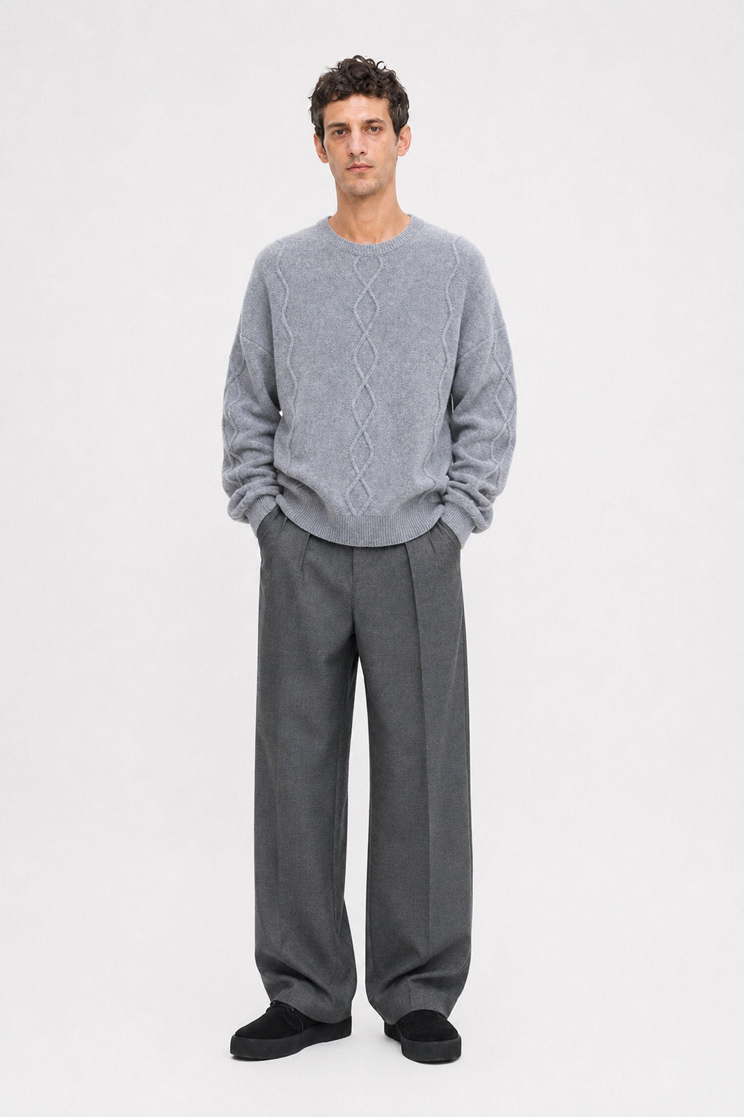 Diamond Cable Sweater