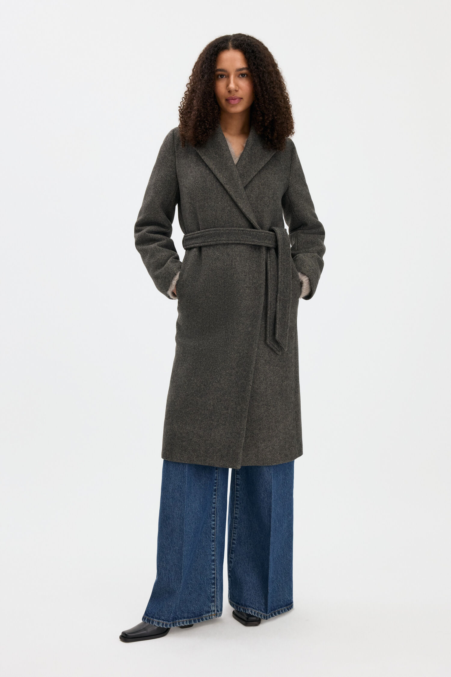 Charlotte Twill Belted Coat