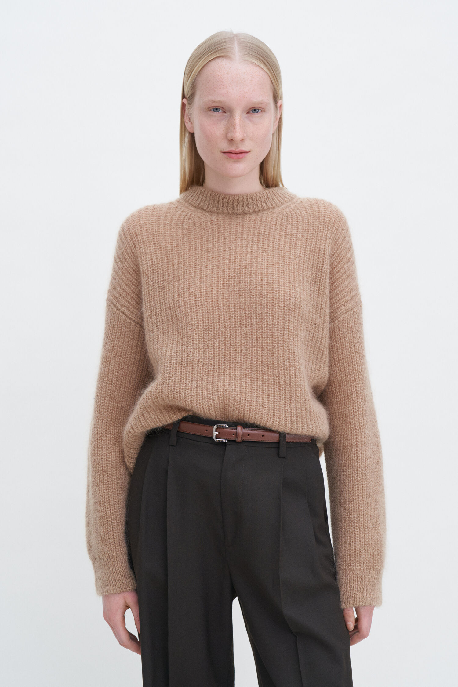 Ribbed Mohair Sweater