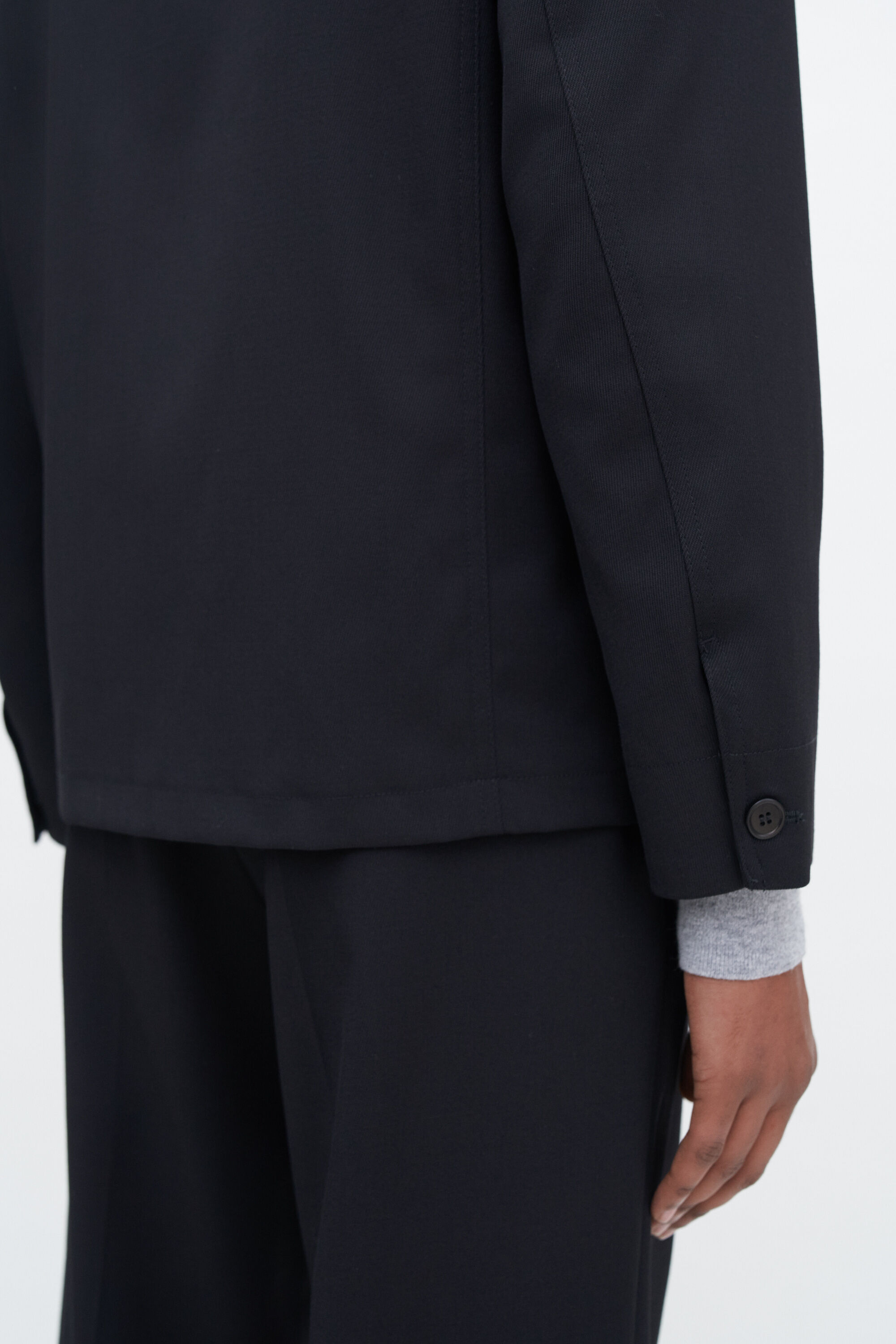 Louis Gabardine Jacket - Black | FILIPPA K