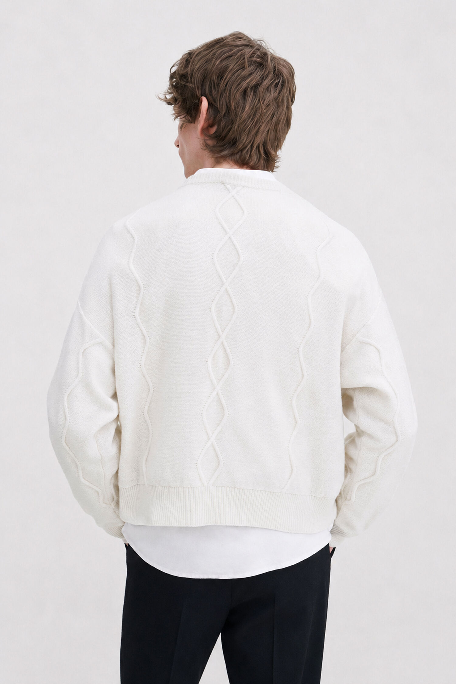 Diamond Cable Sweater