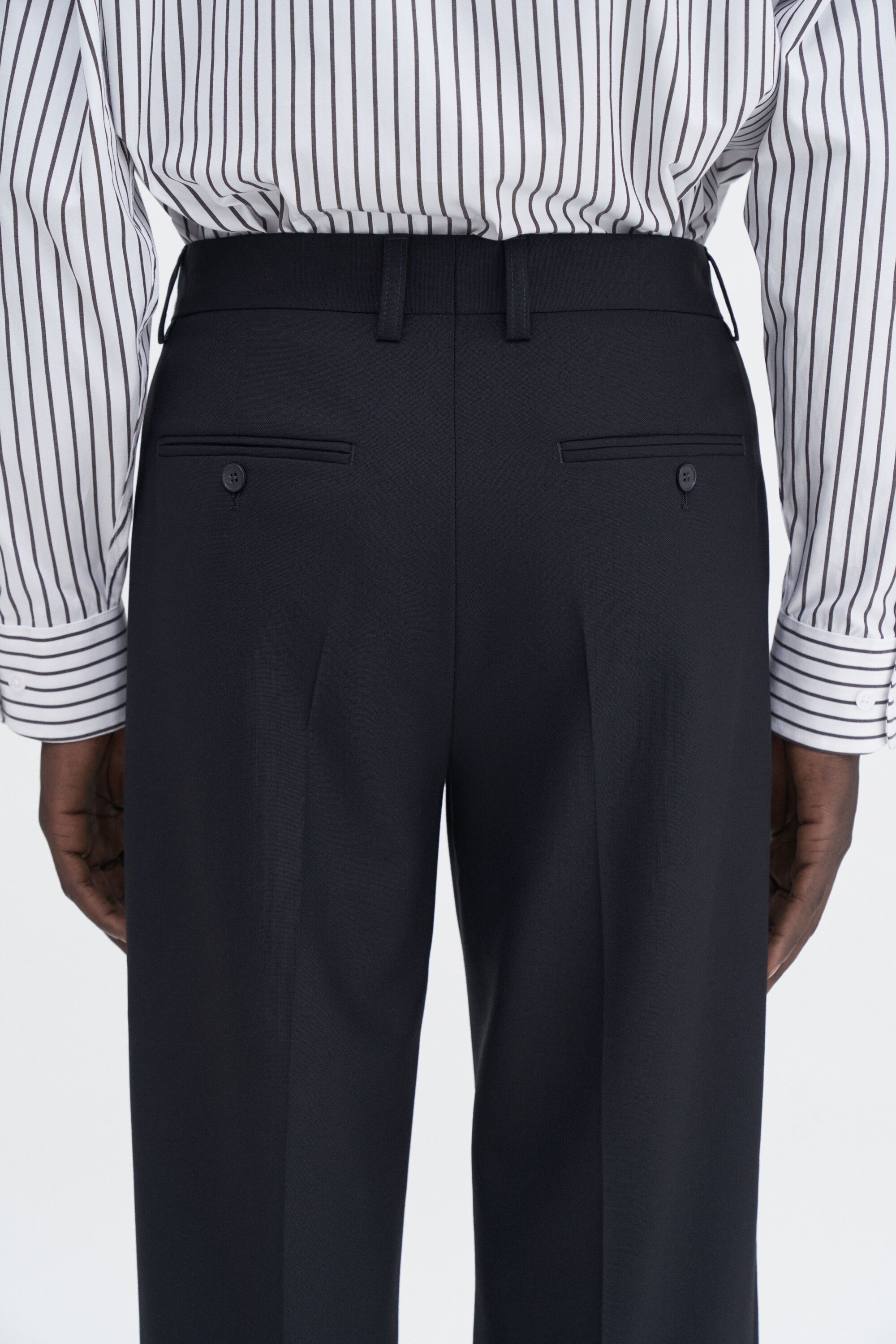 WOOL GABARDINE 2TUCKS TAB PANTS – THE SHOP YOHJI YAMAMOTO