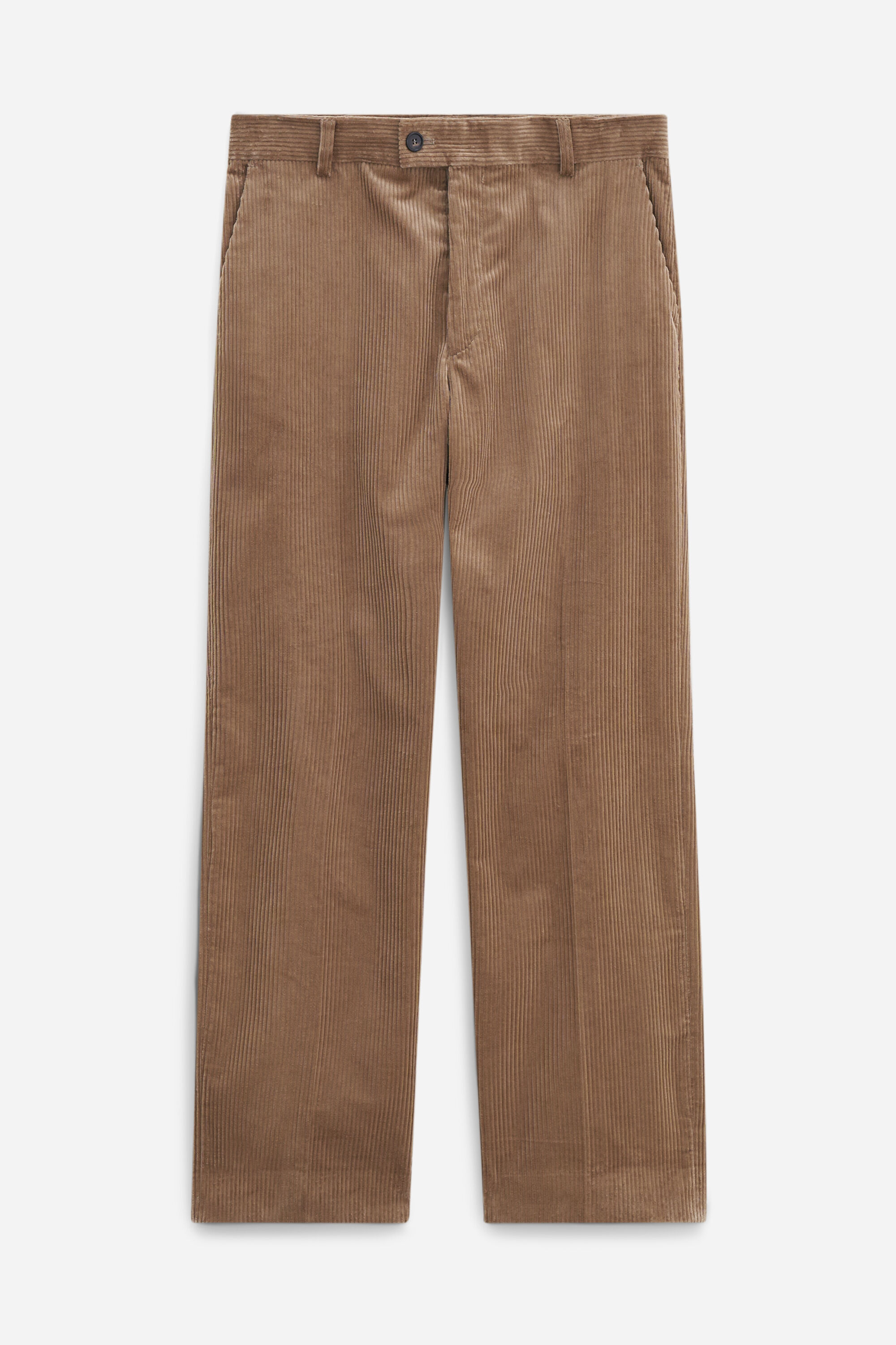 Cropped Corduroy Trousers Dark Beige Filippa K