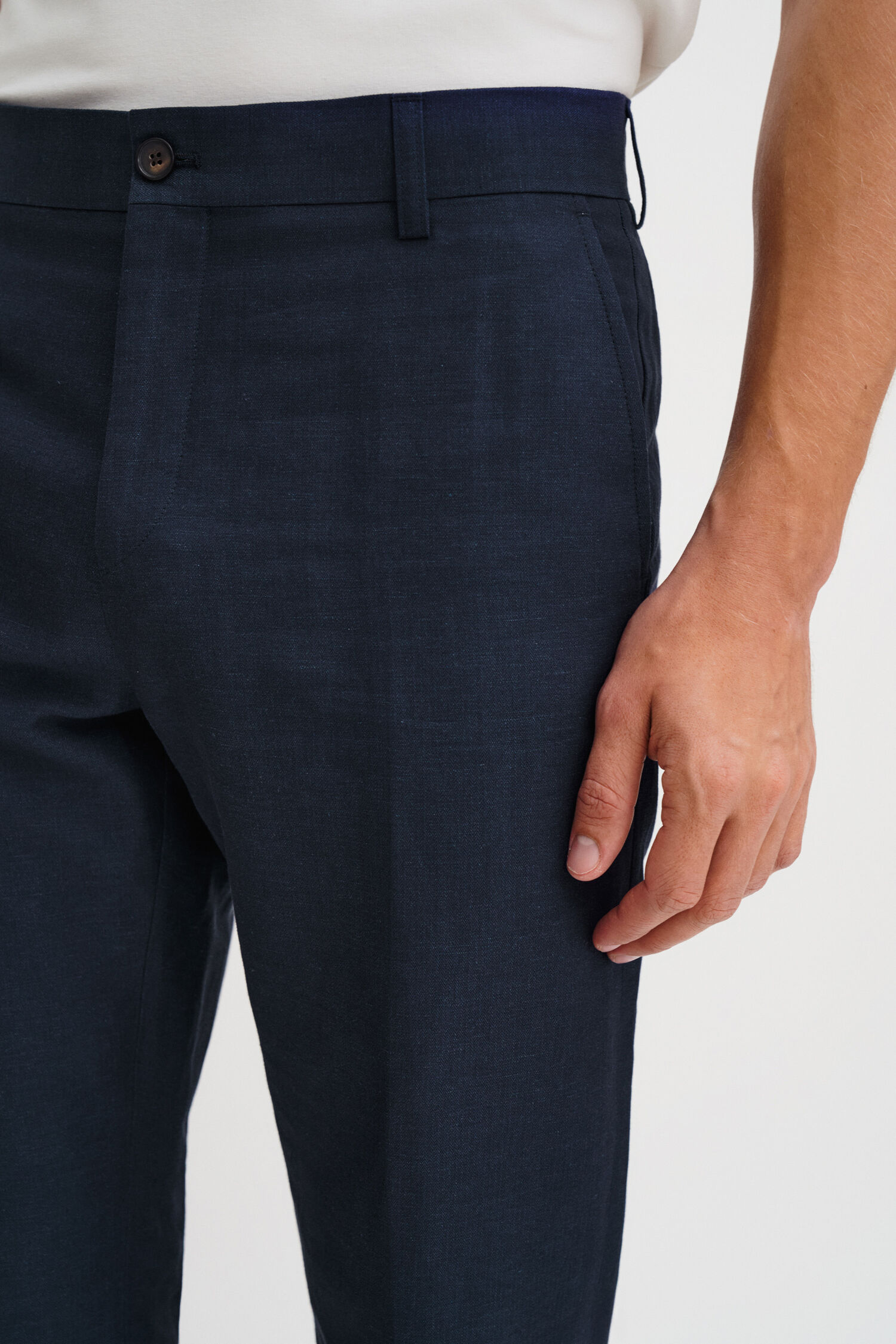 Hugo Cotton Linen Trousers