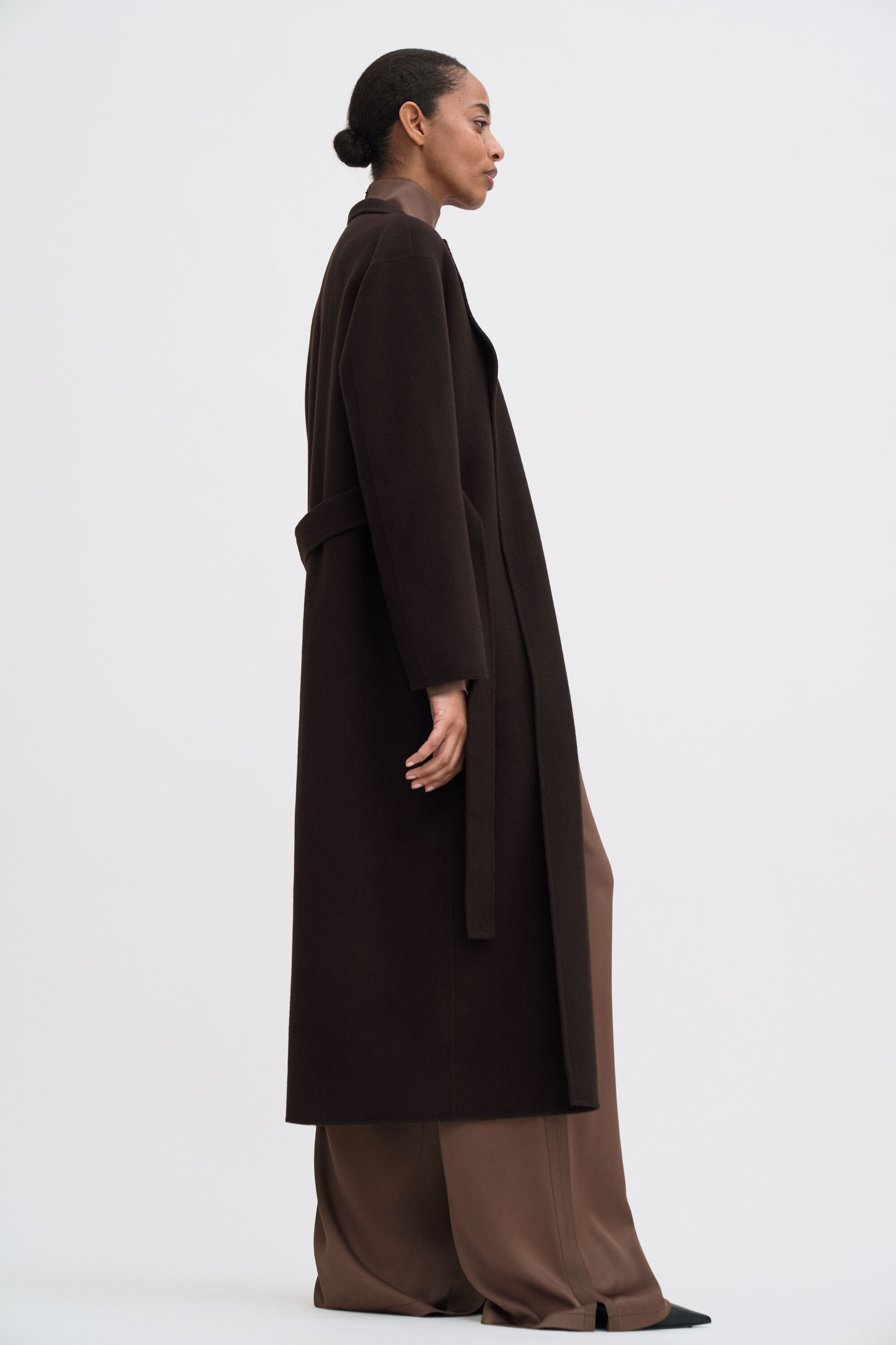 Alexa Coat - Dark Chocolate | FILIPPA K