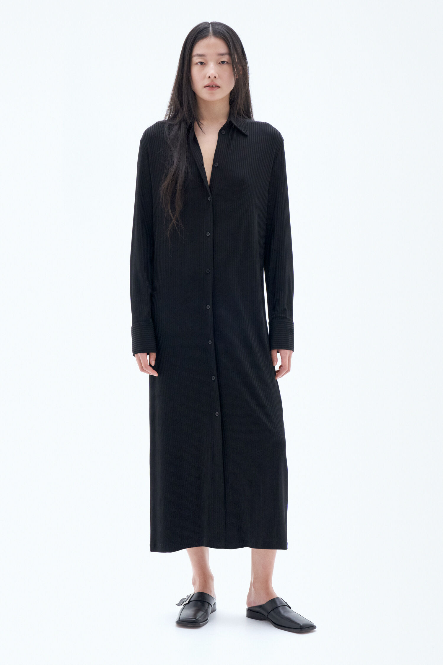 Relaxed Jersey Shirt Dress