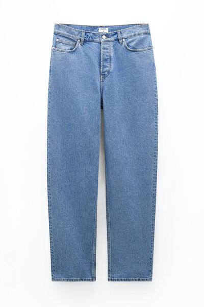 Baggy taps toelopende jeans