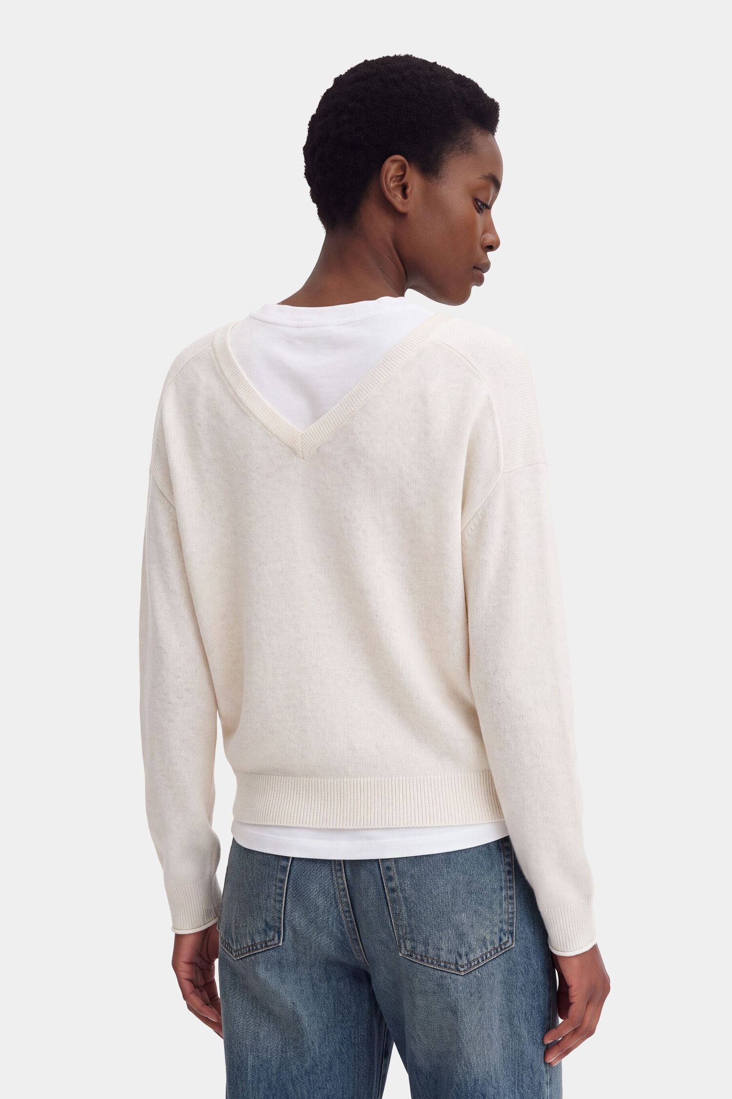 Cashmere V-neck Sweater