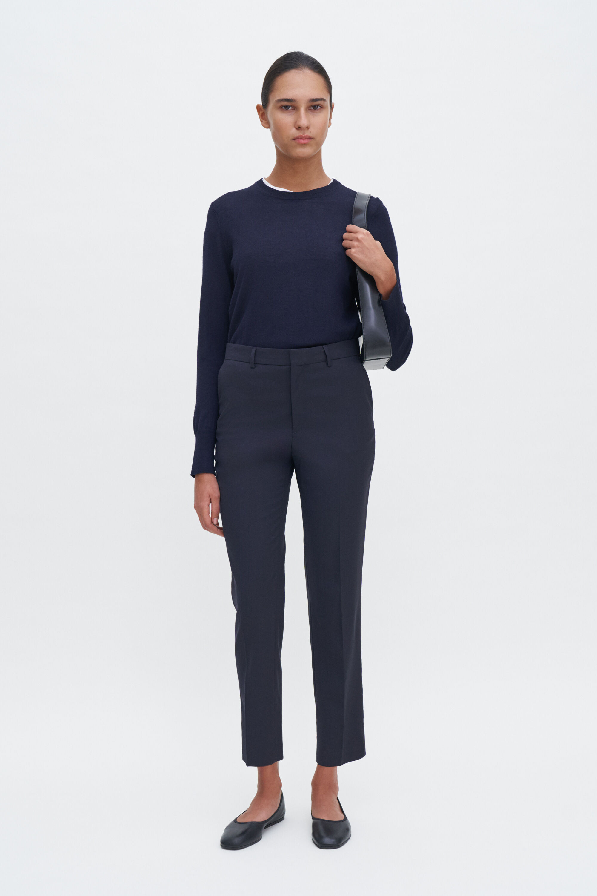 売れ筋商品|||フィリッパコー ニット&セーター レディース アウター R NECK SWEATER - Jumper - navy Merino R-neck Sweater - Navy | Filippa K
