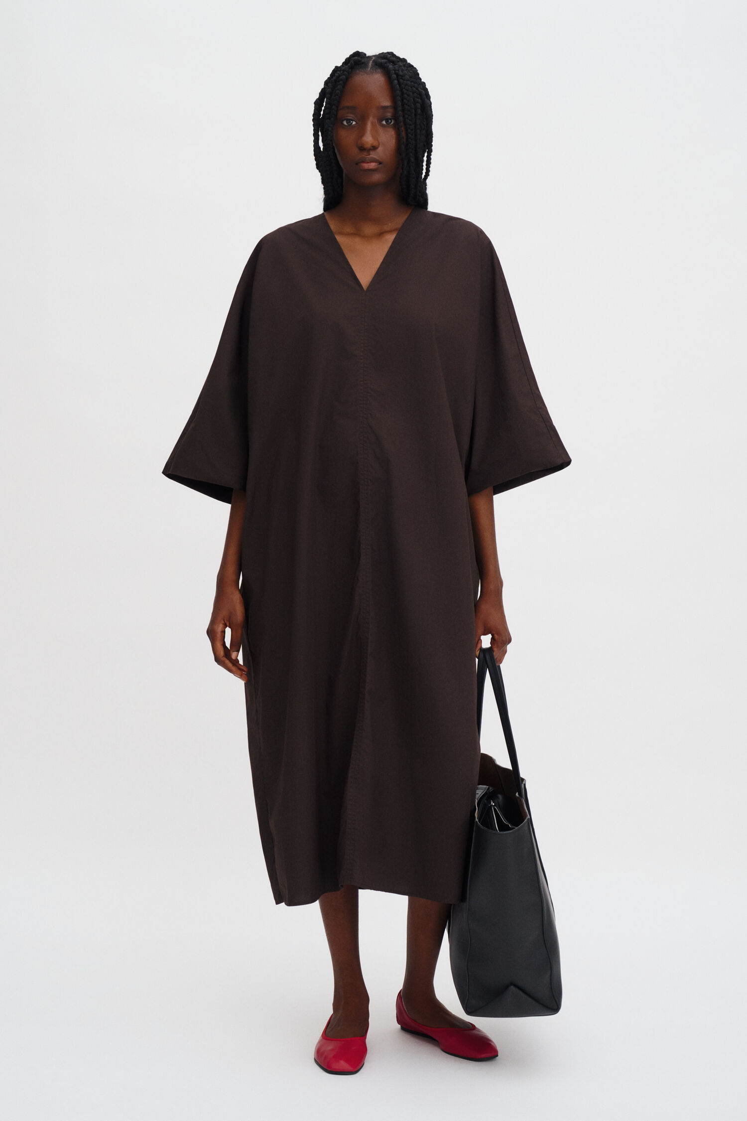 V-Neck Cotton Kaftan
