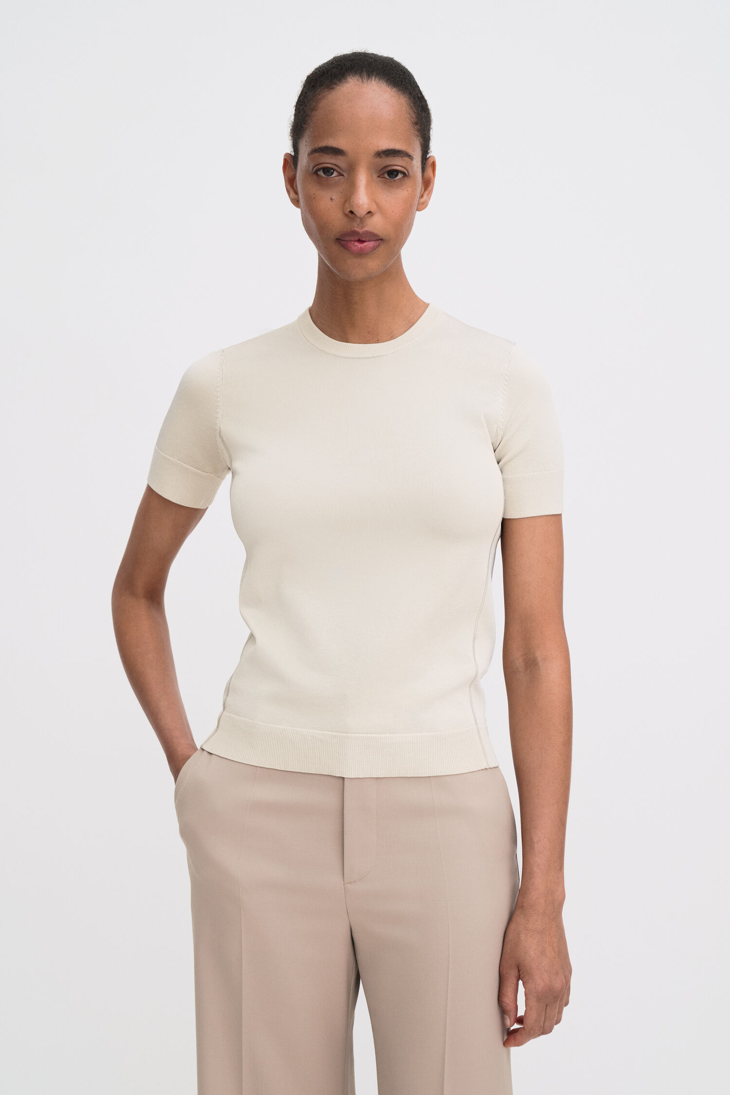 Glossy Knit Top
