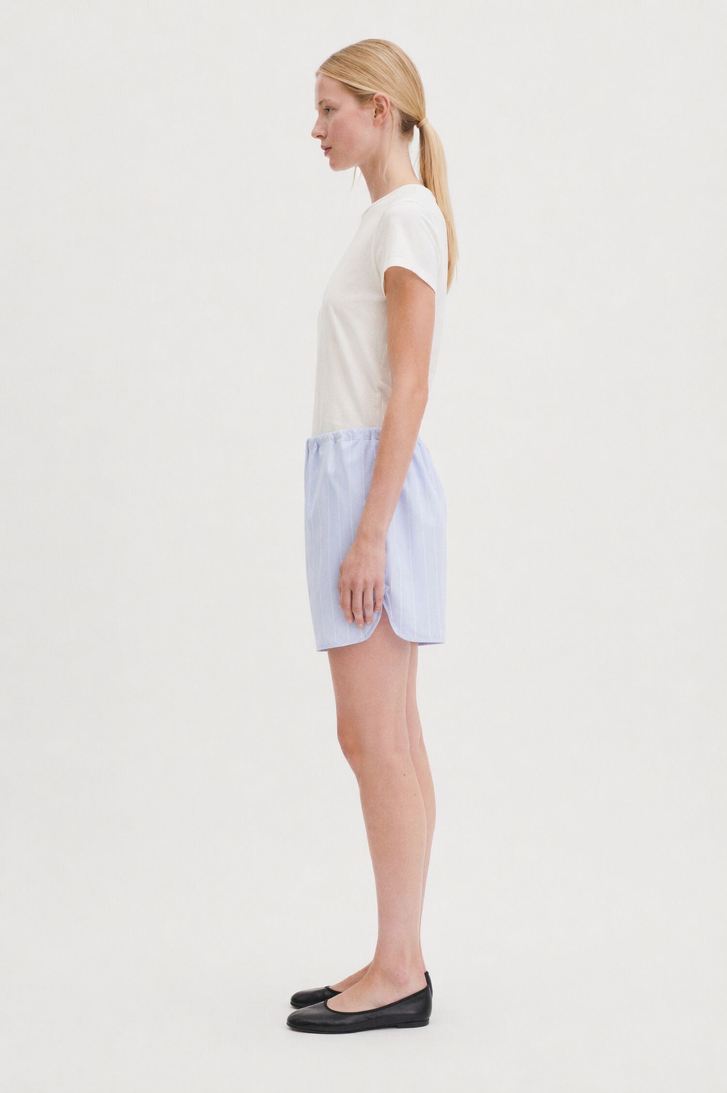 Striped Drawstring Shorts