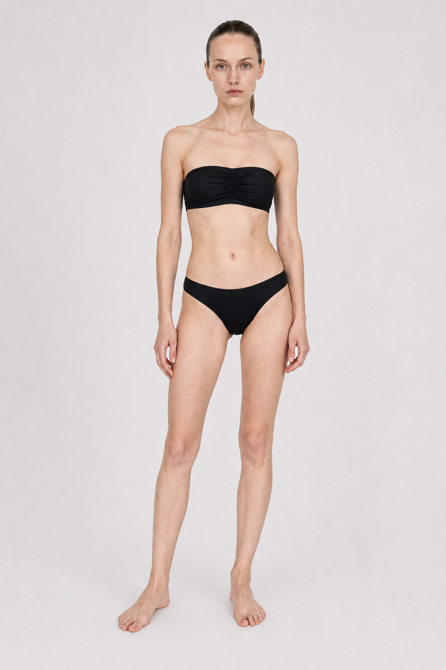Shiny Bandeau Bikini Top