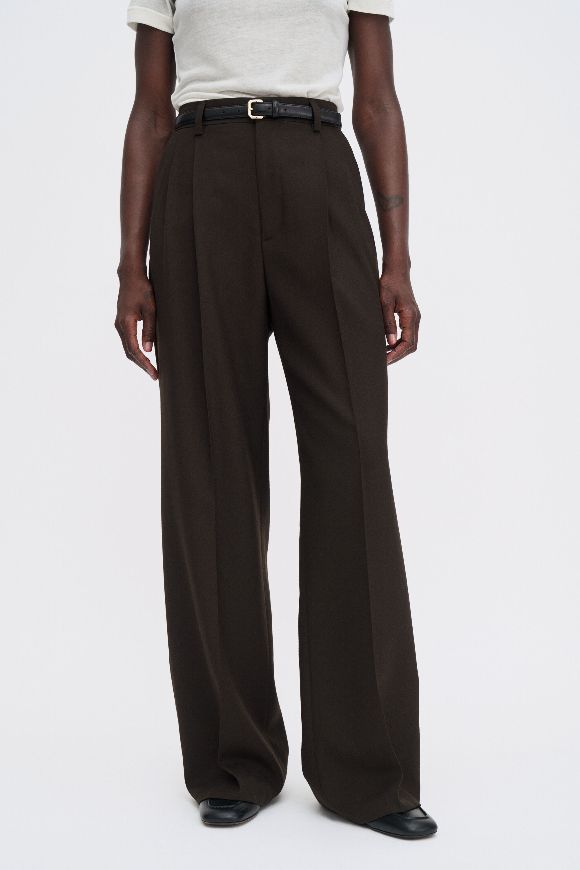 パンツ FILIPPA K DARCEY WOOL TROUSERS (29582 9719 DARK CHOCOLATE) Darcey Wool Trousers - Dark Chocolate | Filippa K