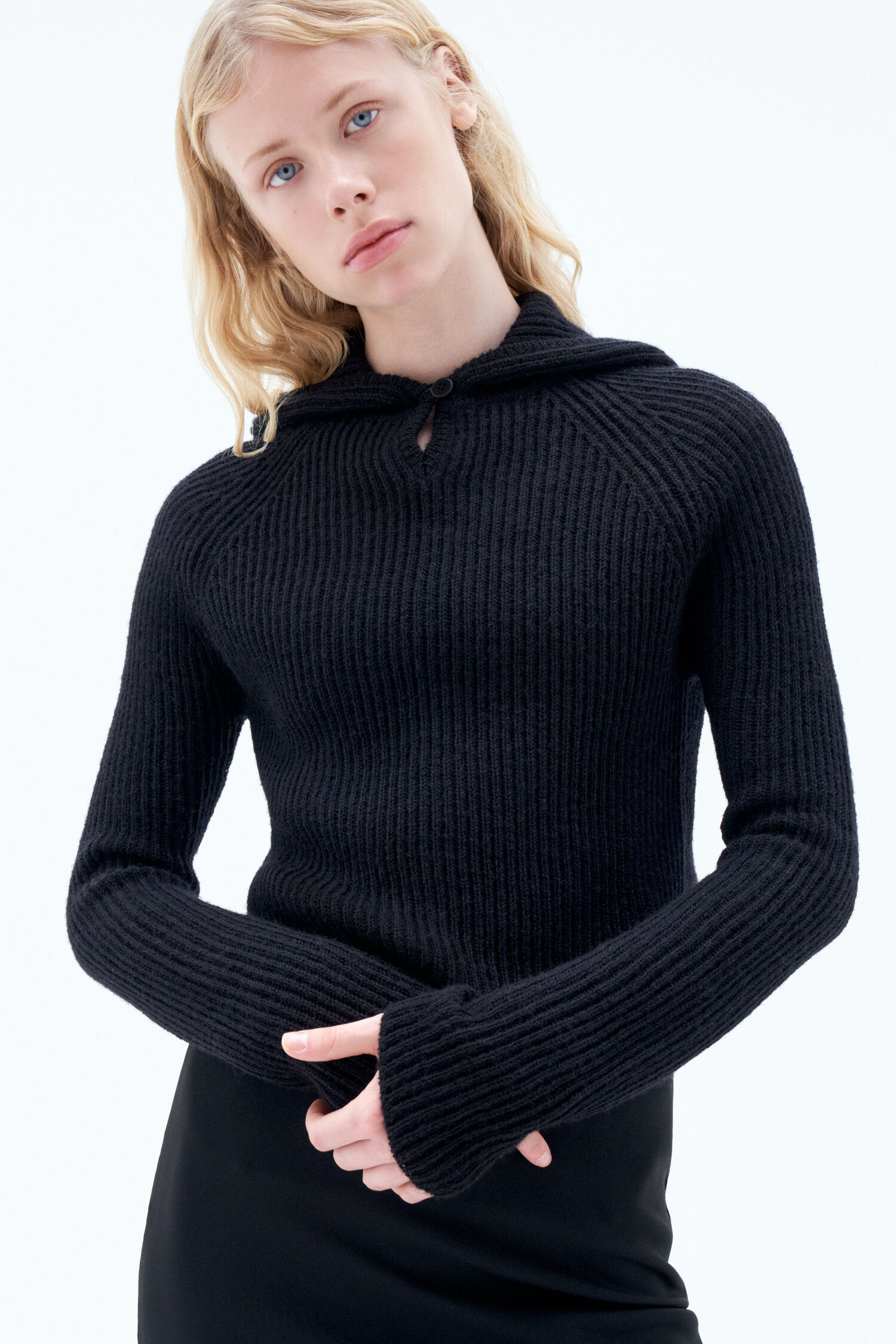 93 Swedish Wool Hoodie Black Filippa K