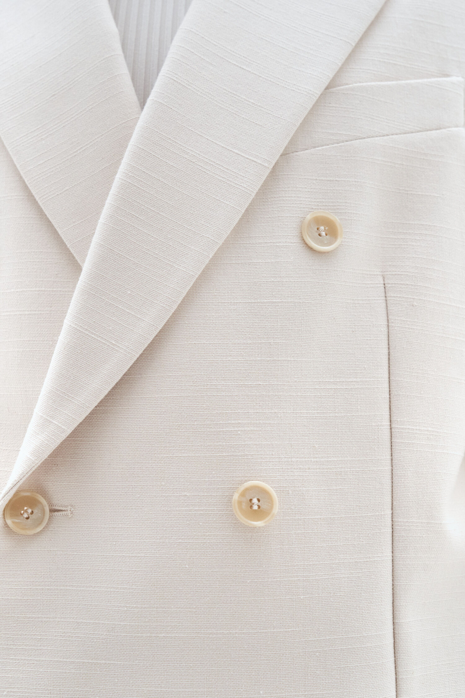 Double Breasted Cotton Linen Blazer