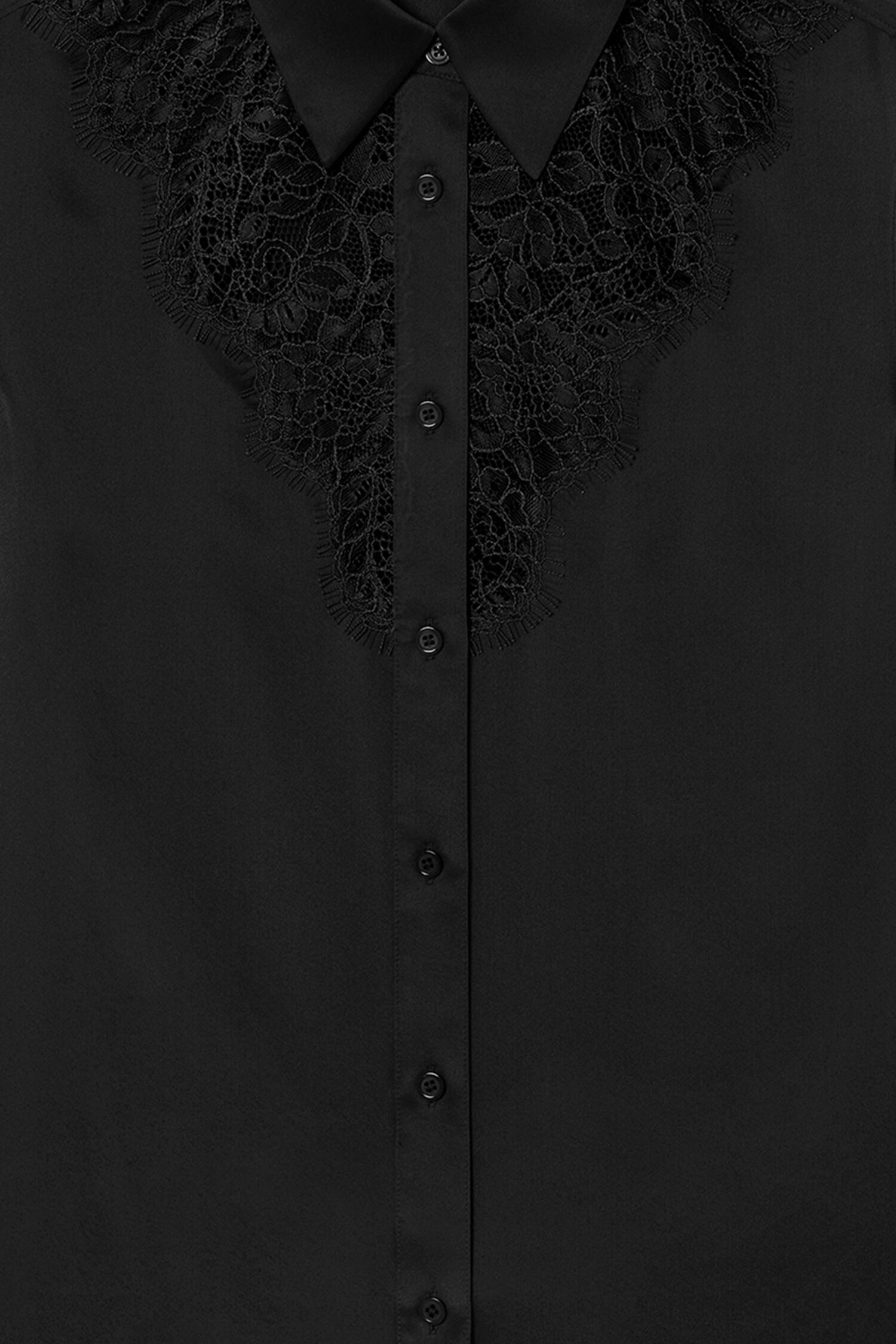 V-Detail Lace Shirt
