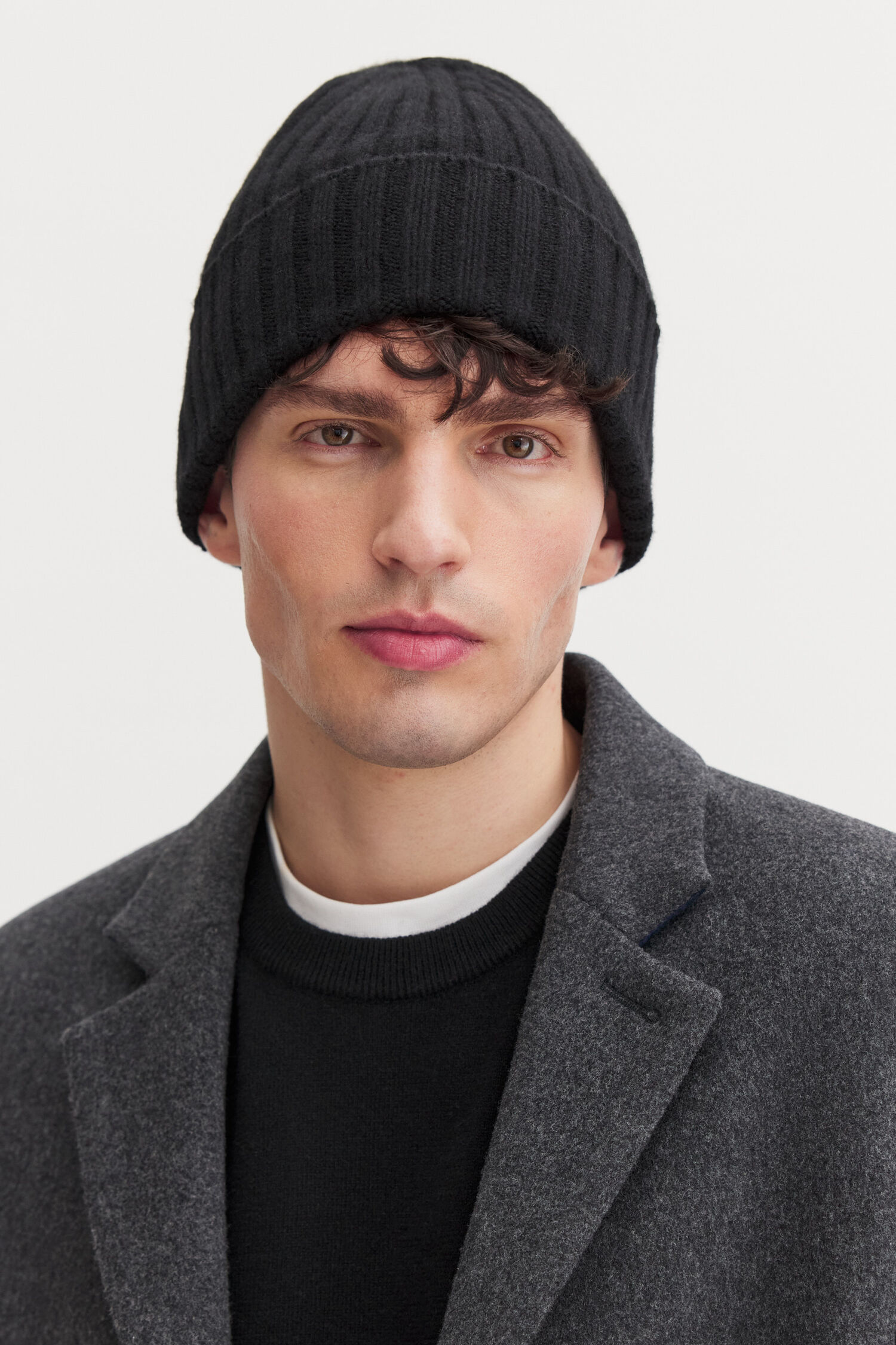 Cashmere Rib Hat