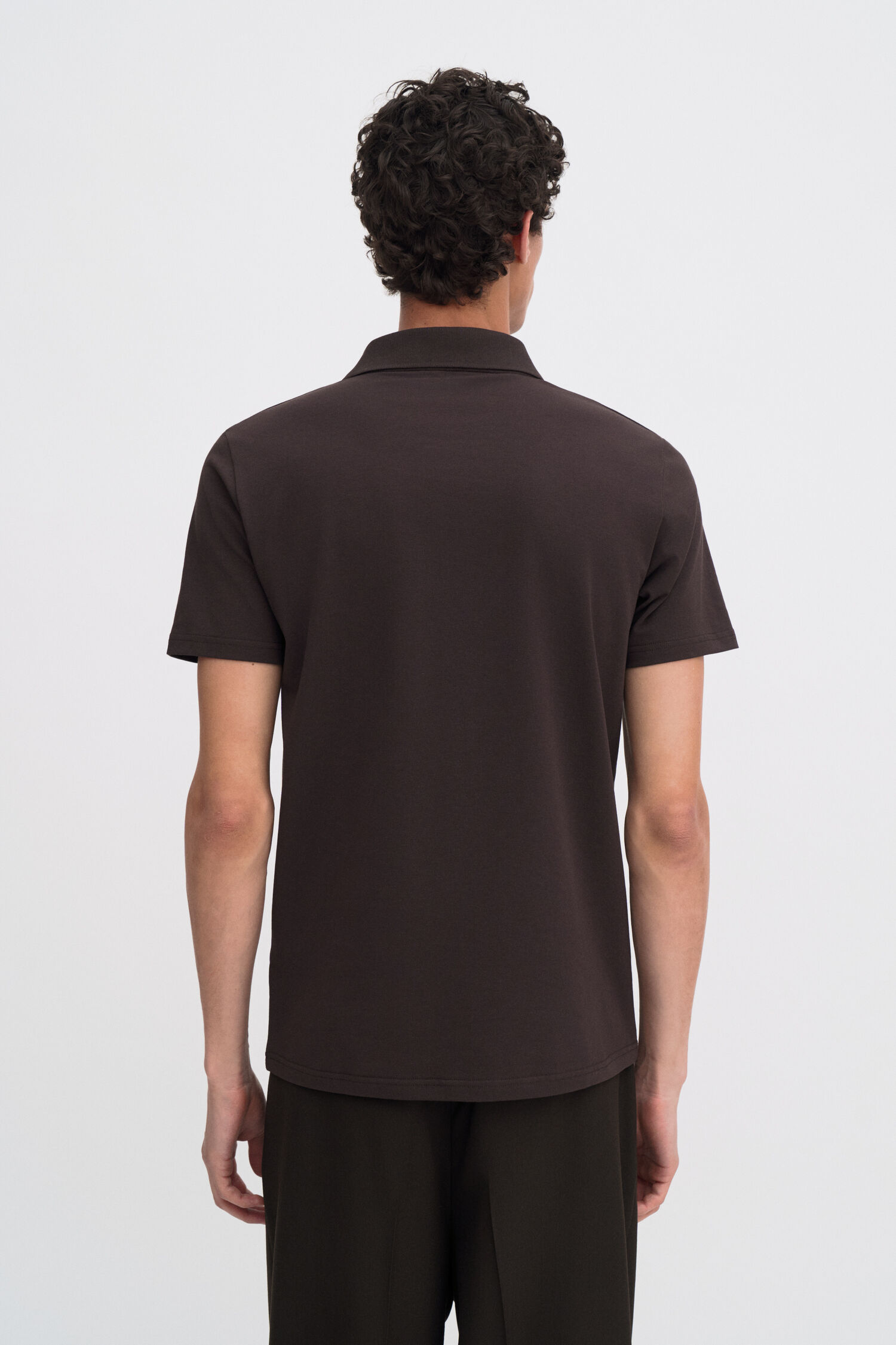 Stretch Cotton Polo T-Shirt