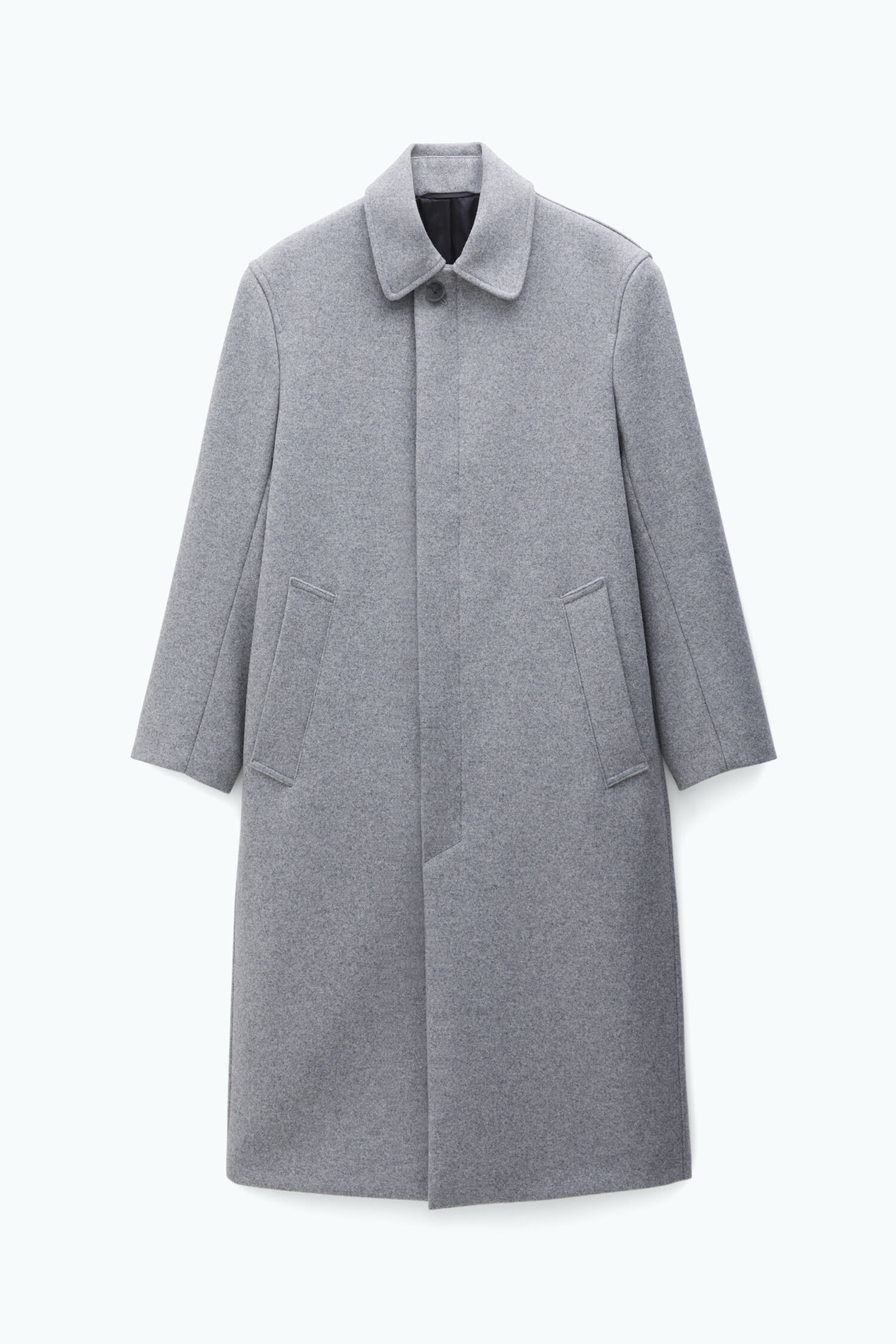 Wool Car Coat - Grey Melange | FILIPPA K