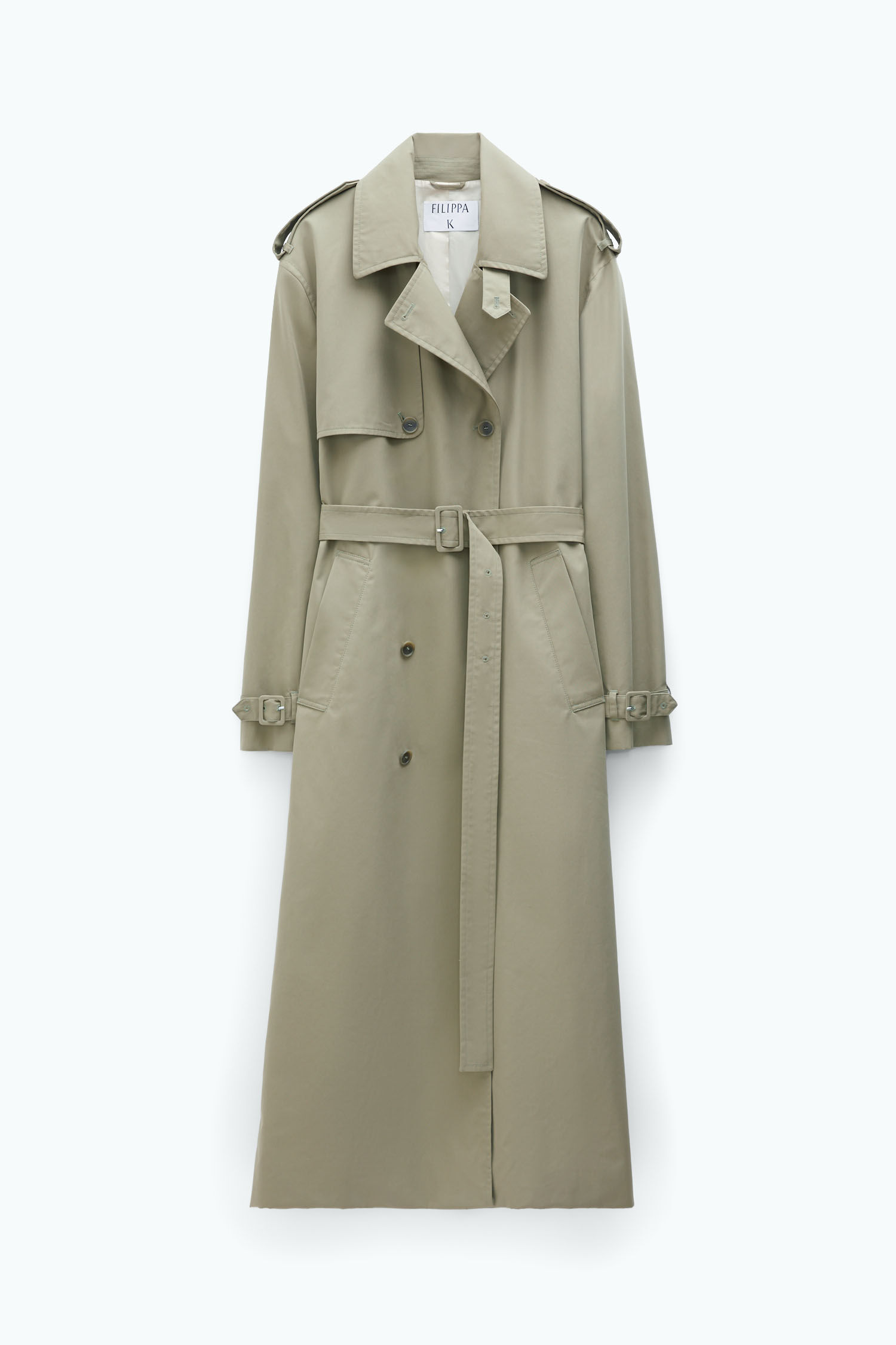 Dark khaki trench coat hot sale