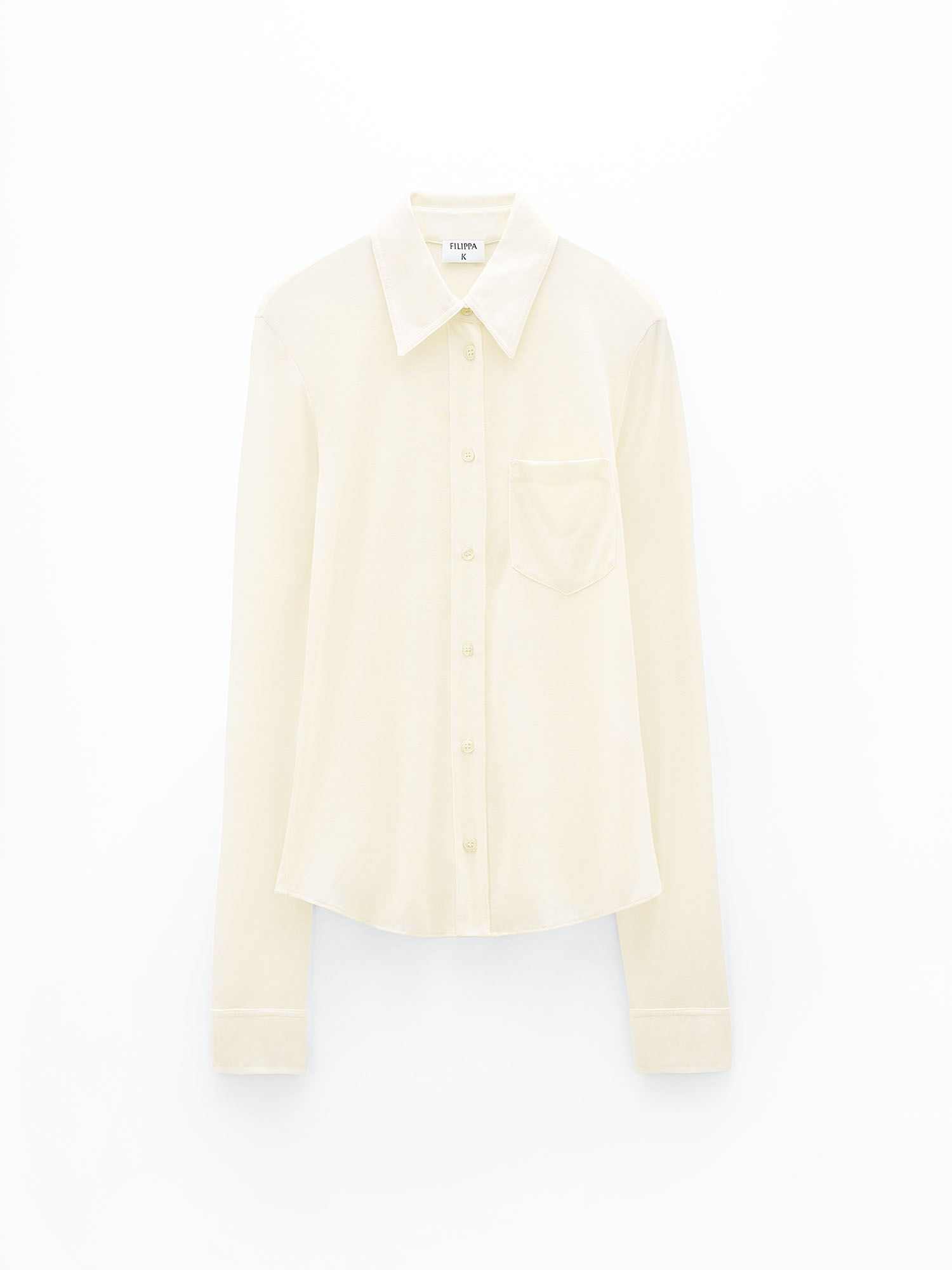 White button shop up jersey