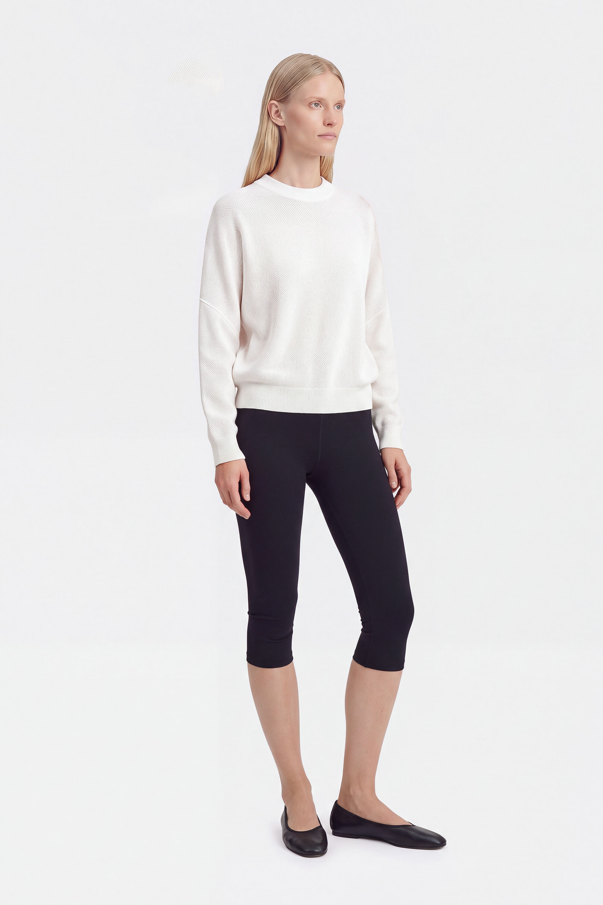 Mesh Knit Sweater - Ivory | FILIPPA K