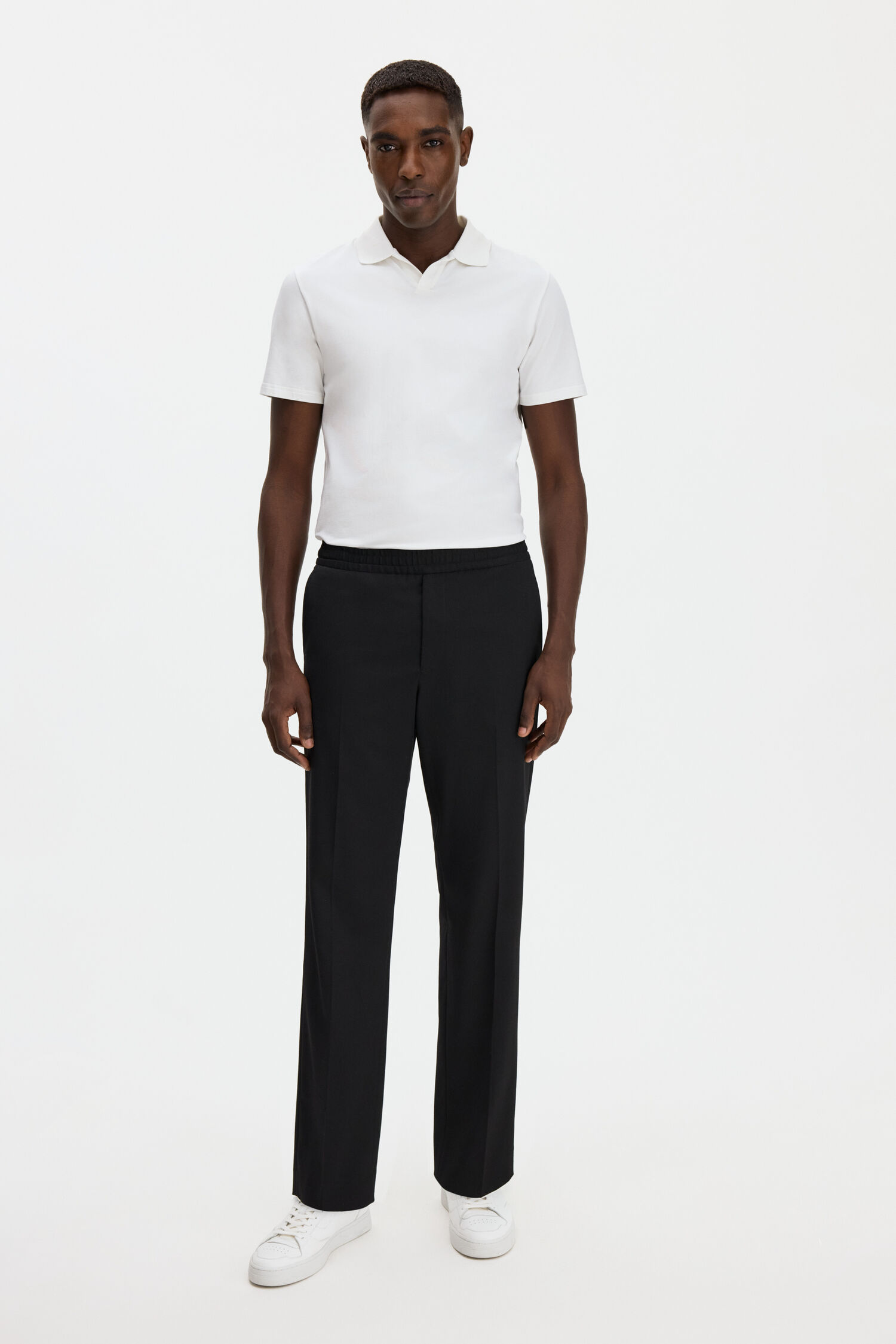 Stretch Cotton Polo T-Shirt