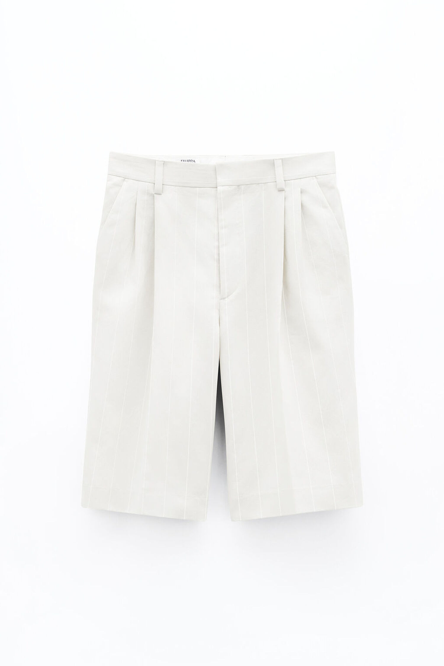 Relaxed Pinstripe Shorts