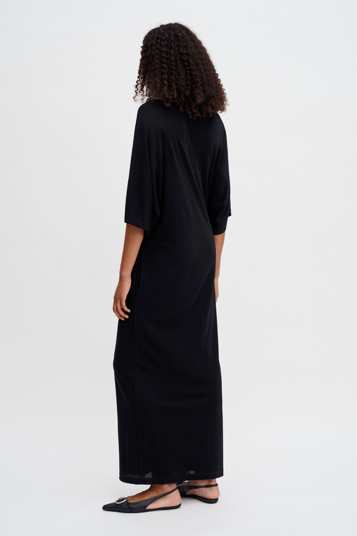 Crepe Jersey Batwing Dress