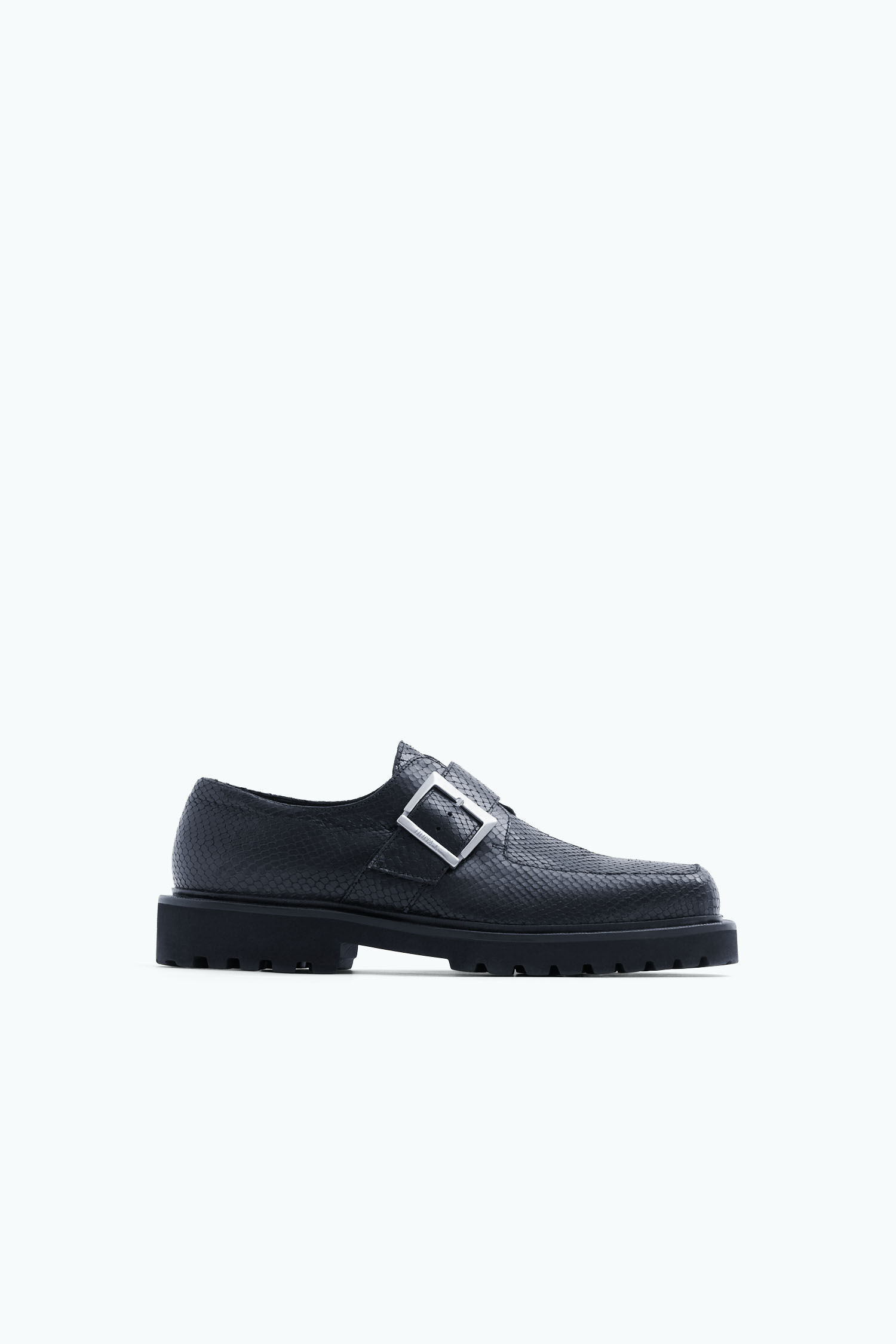 Black strap shoes discount