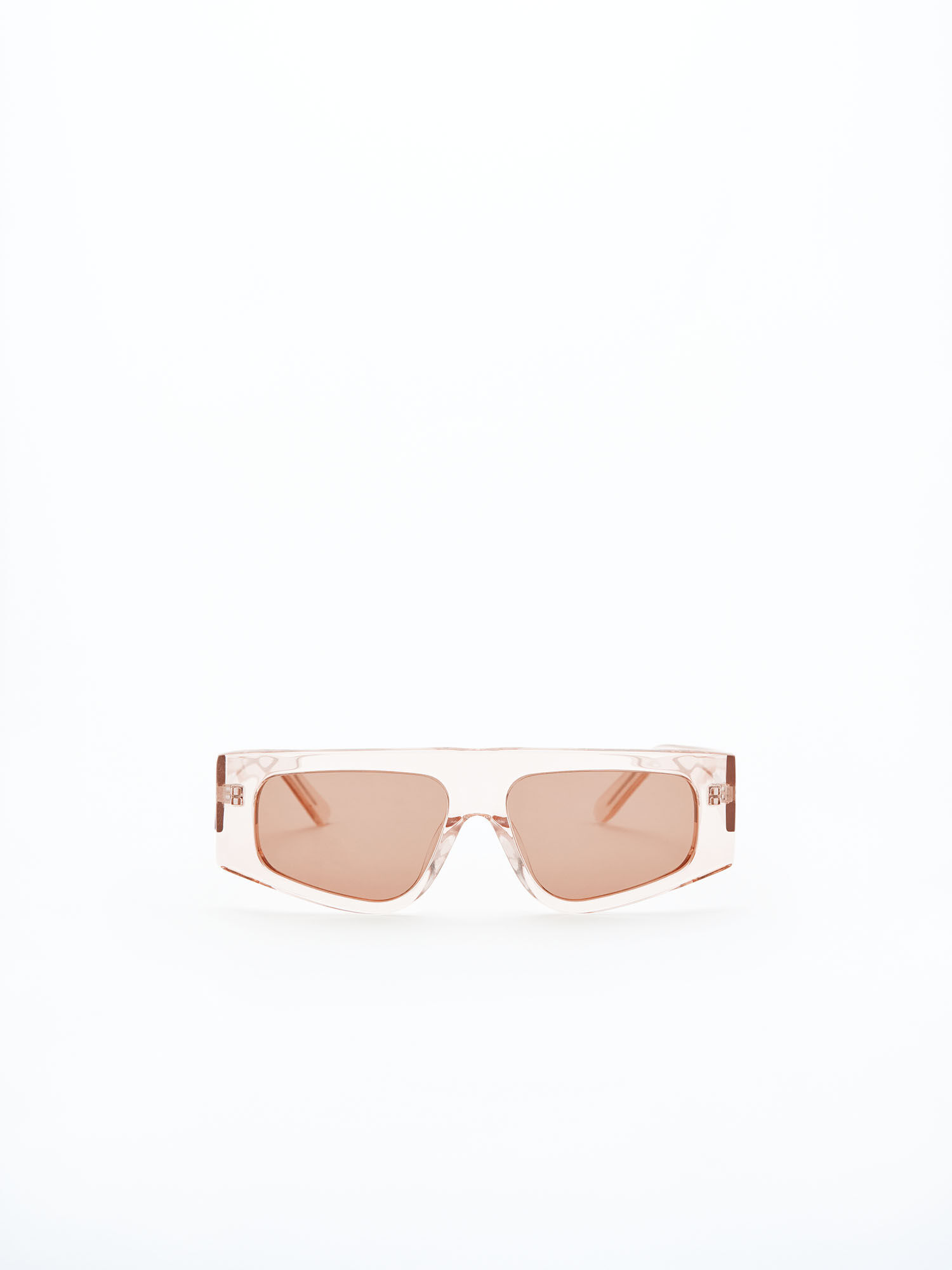 Angled Acetate Sunglasses Pale Rose Filippa K