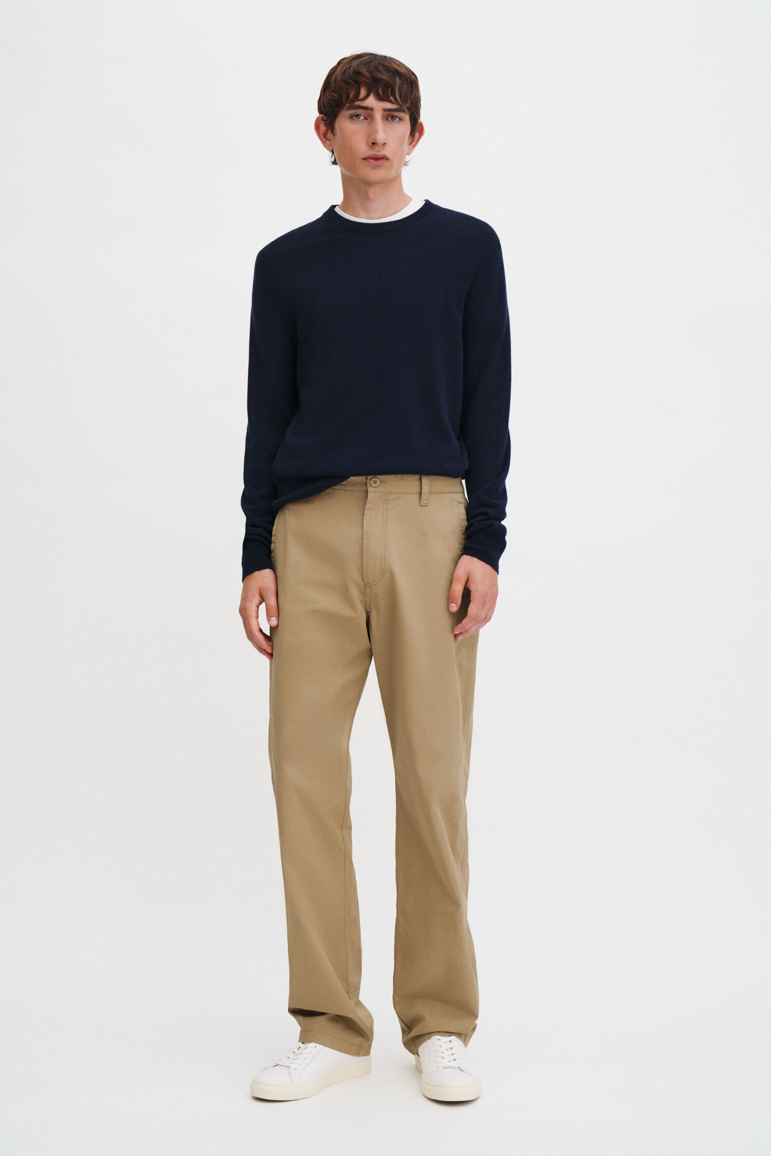 Flynn Washed Cotton Trousers