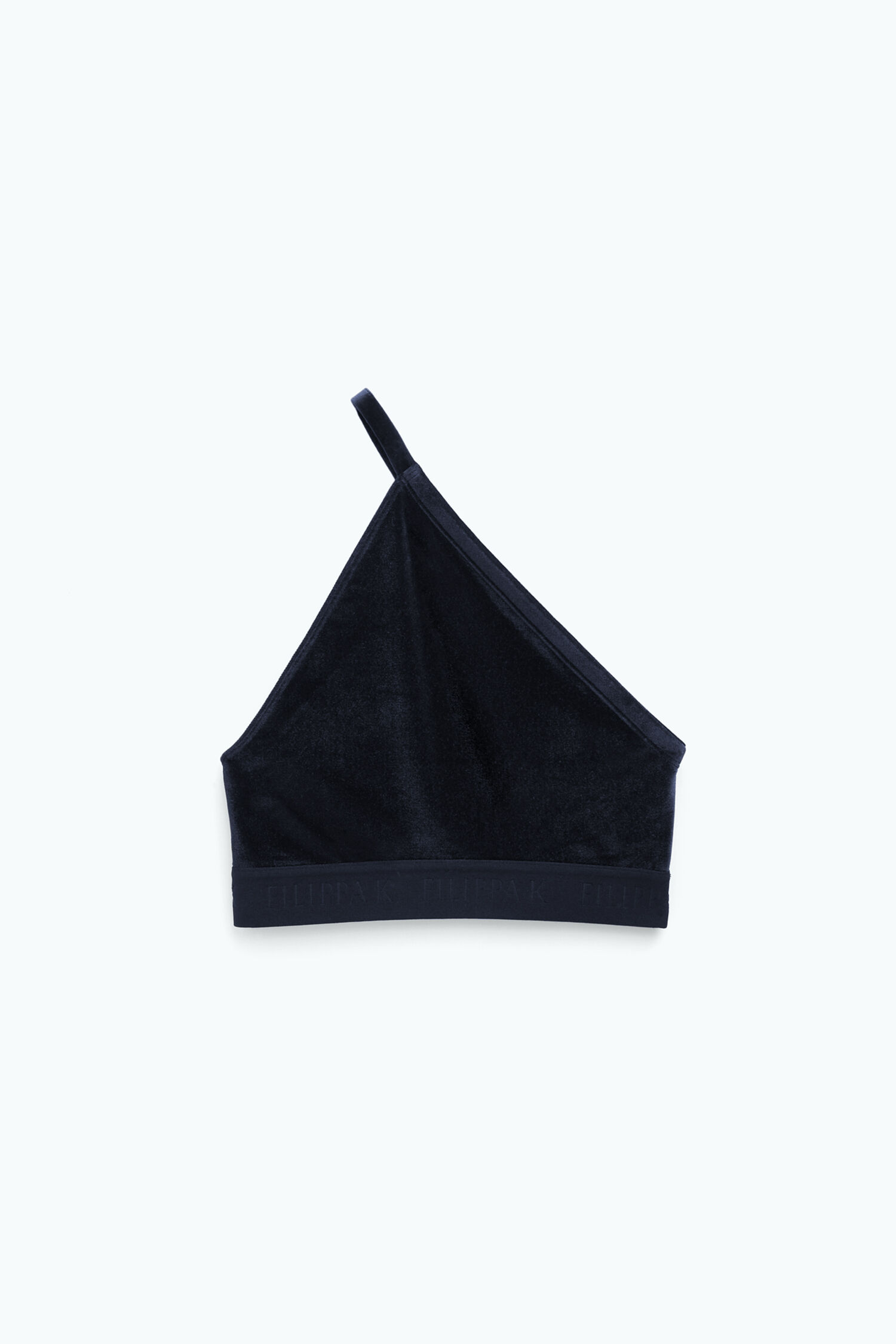 Asymmetric Velvet Bra