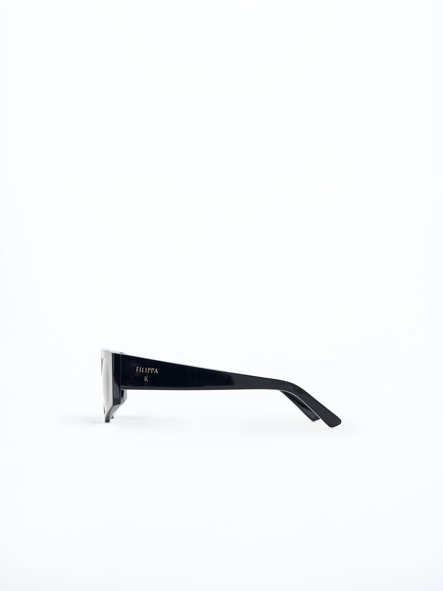 Angled Acetate Sunglasses - Black | Filippa K