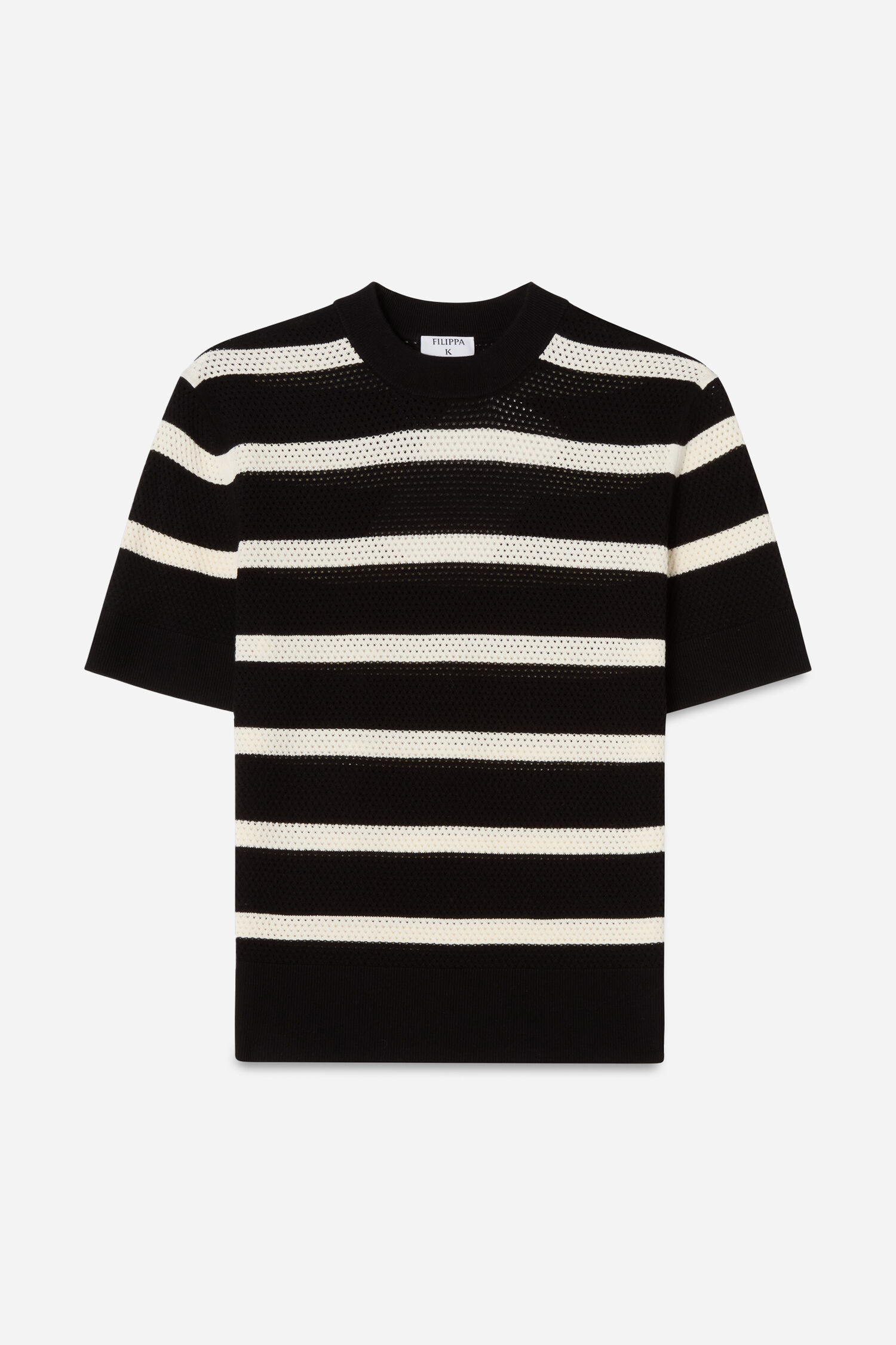 Striped Mesh Tee