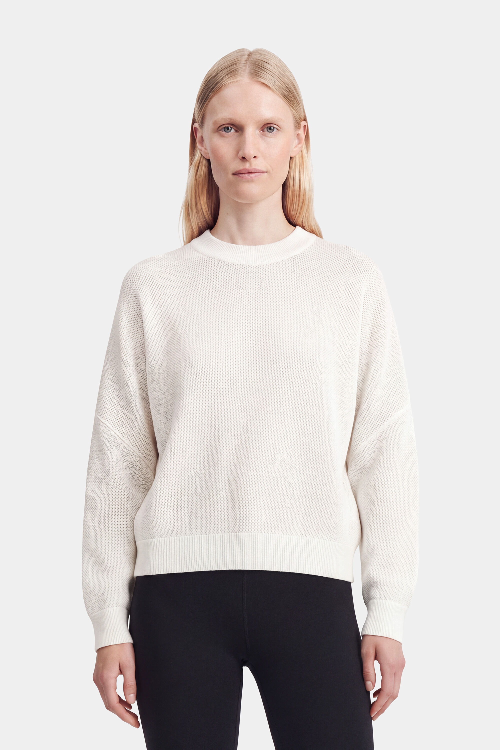 Mesh Knit Sweater - Ivory | FILIPPA K