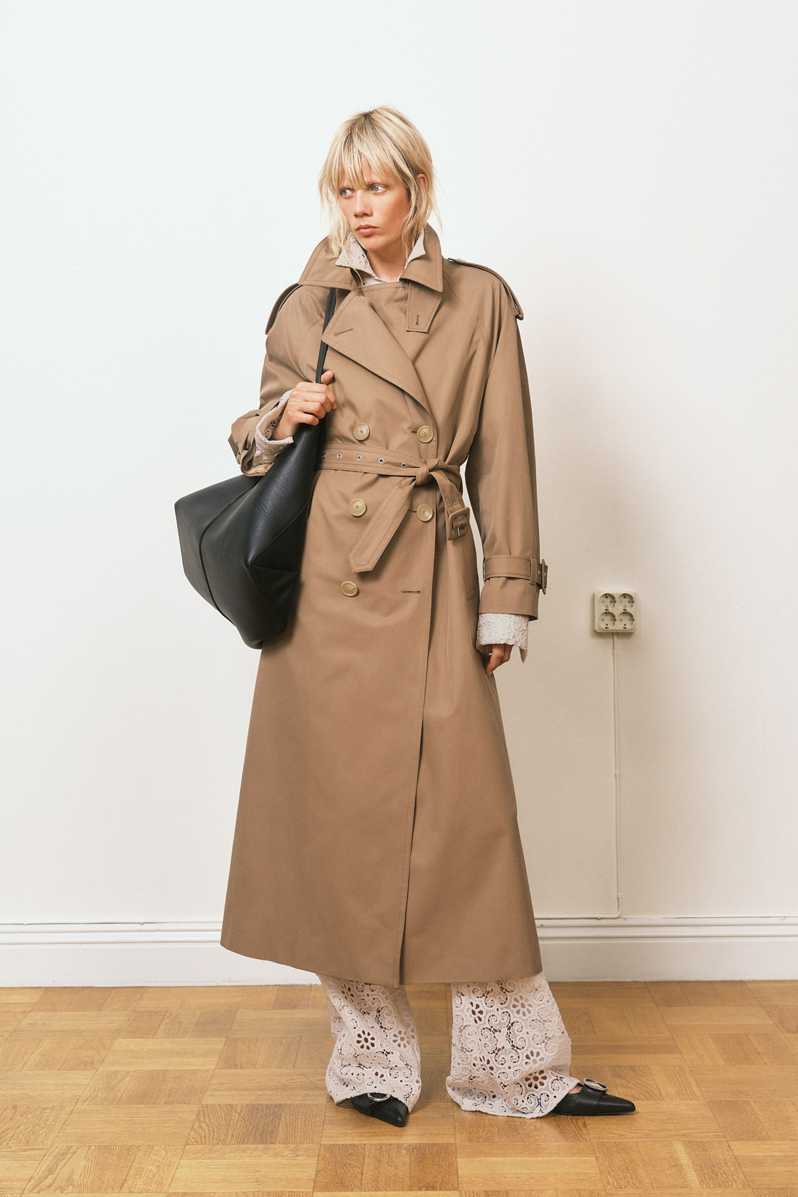 Cotton Trench Coat - Taupe Beige | FILIPPA K