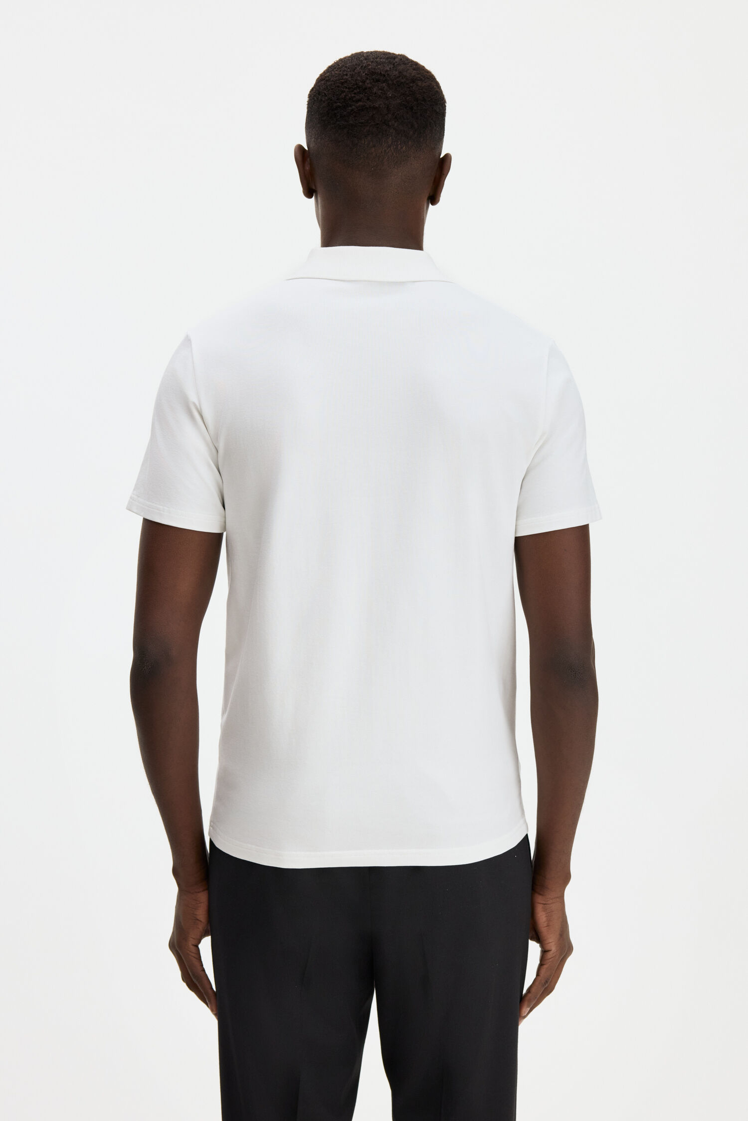 Stretch Cotton Polo T-Shirt