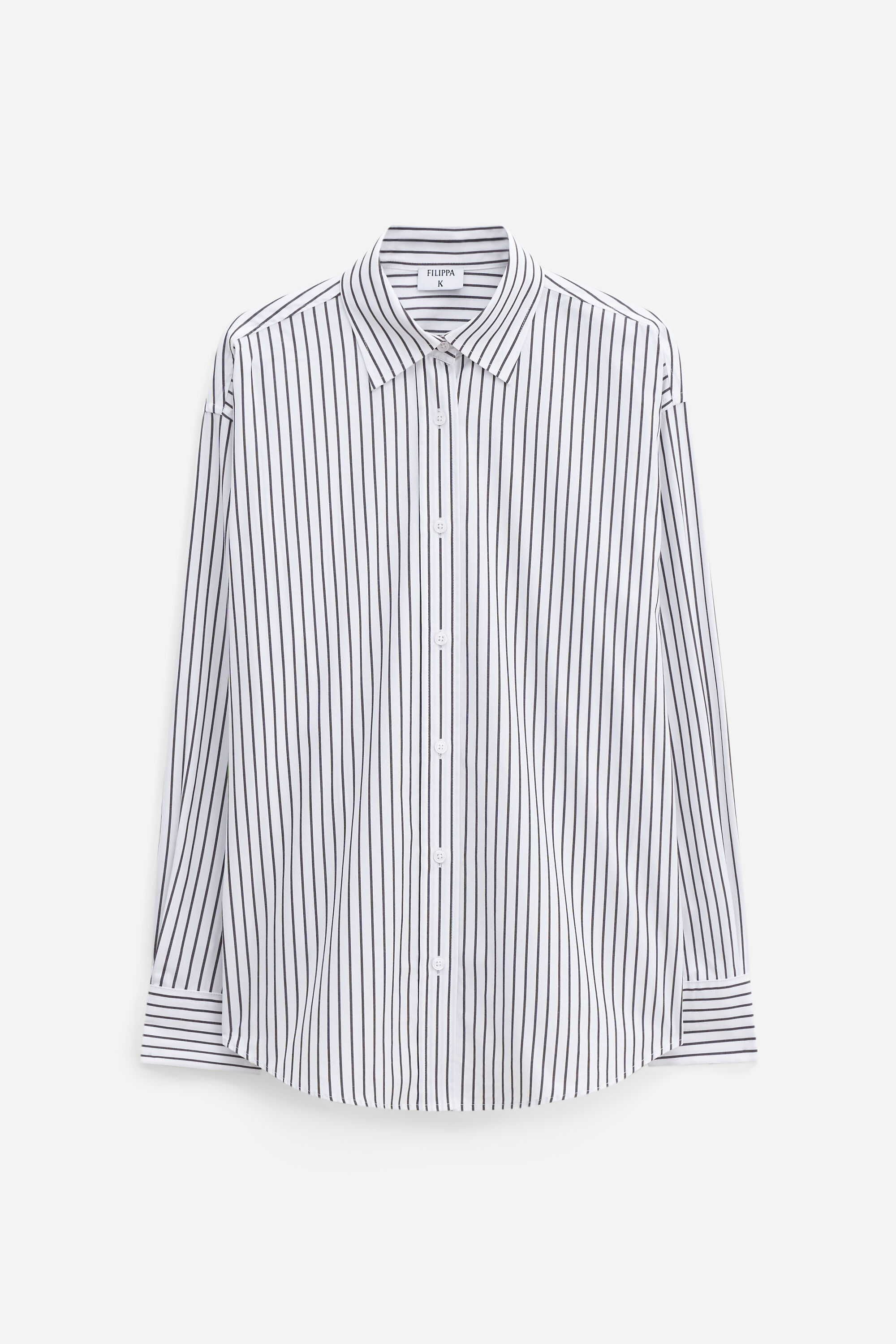 Classic Stripe Shirt - Coffee/White | FILIPPA K