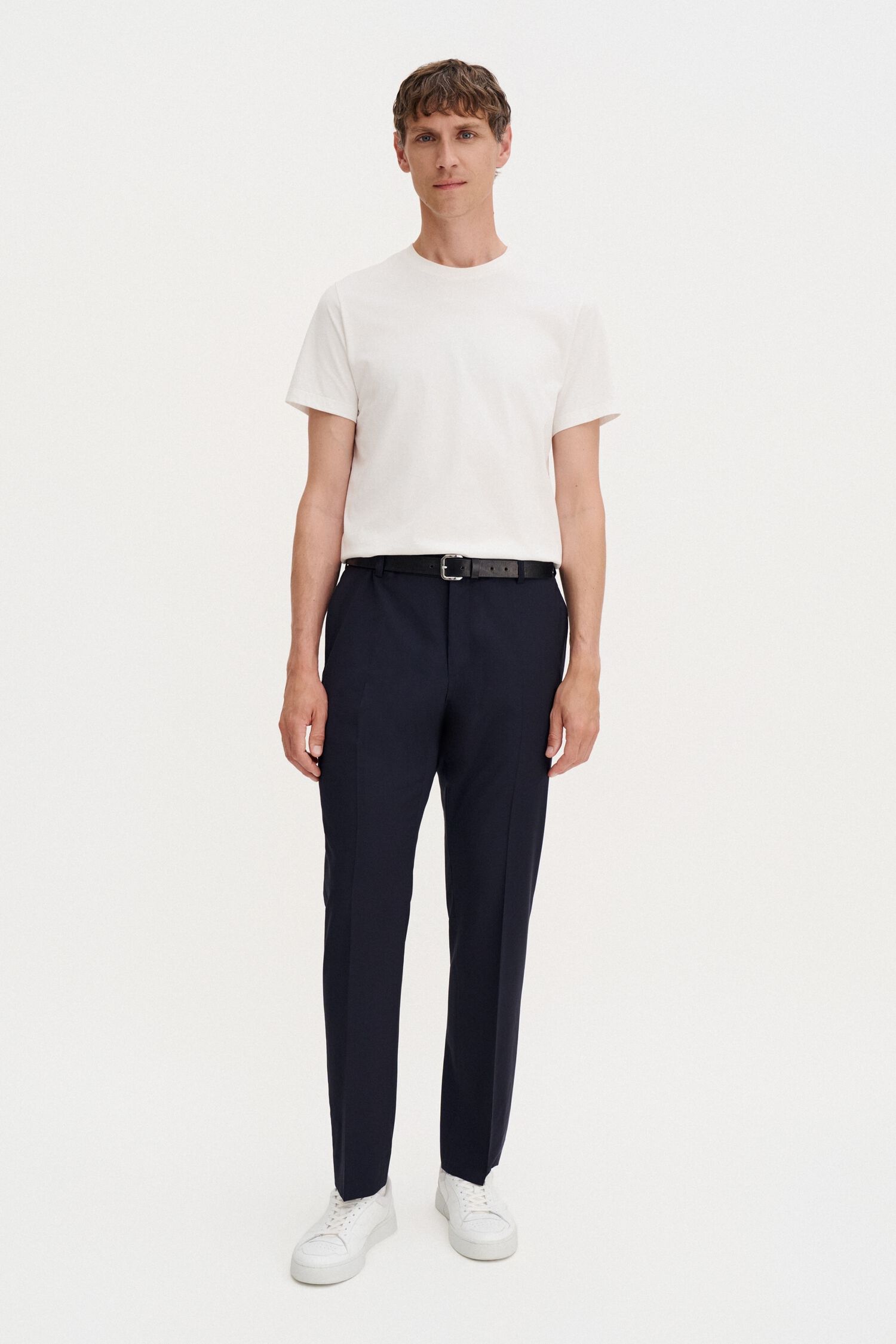 Slim Tapered Wool Trousers