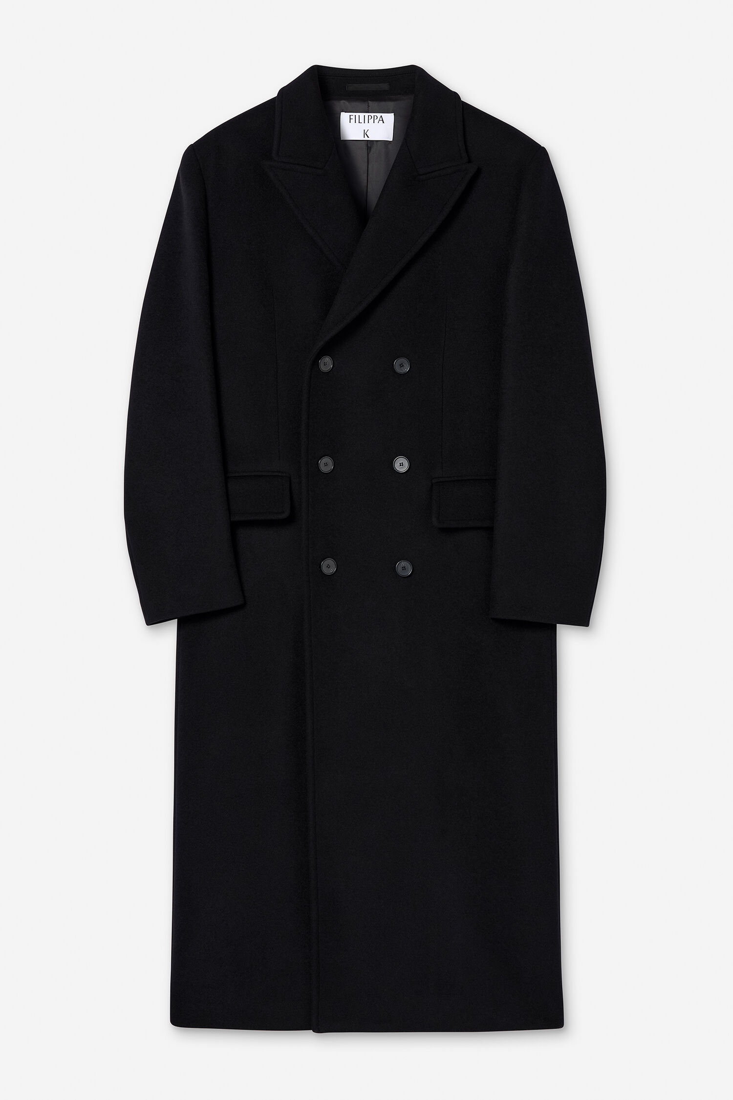 Damian Wool Coat - Black | FILIPPA K