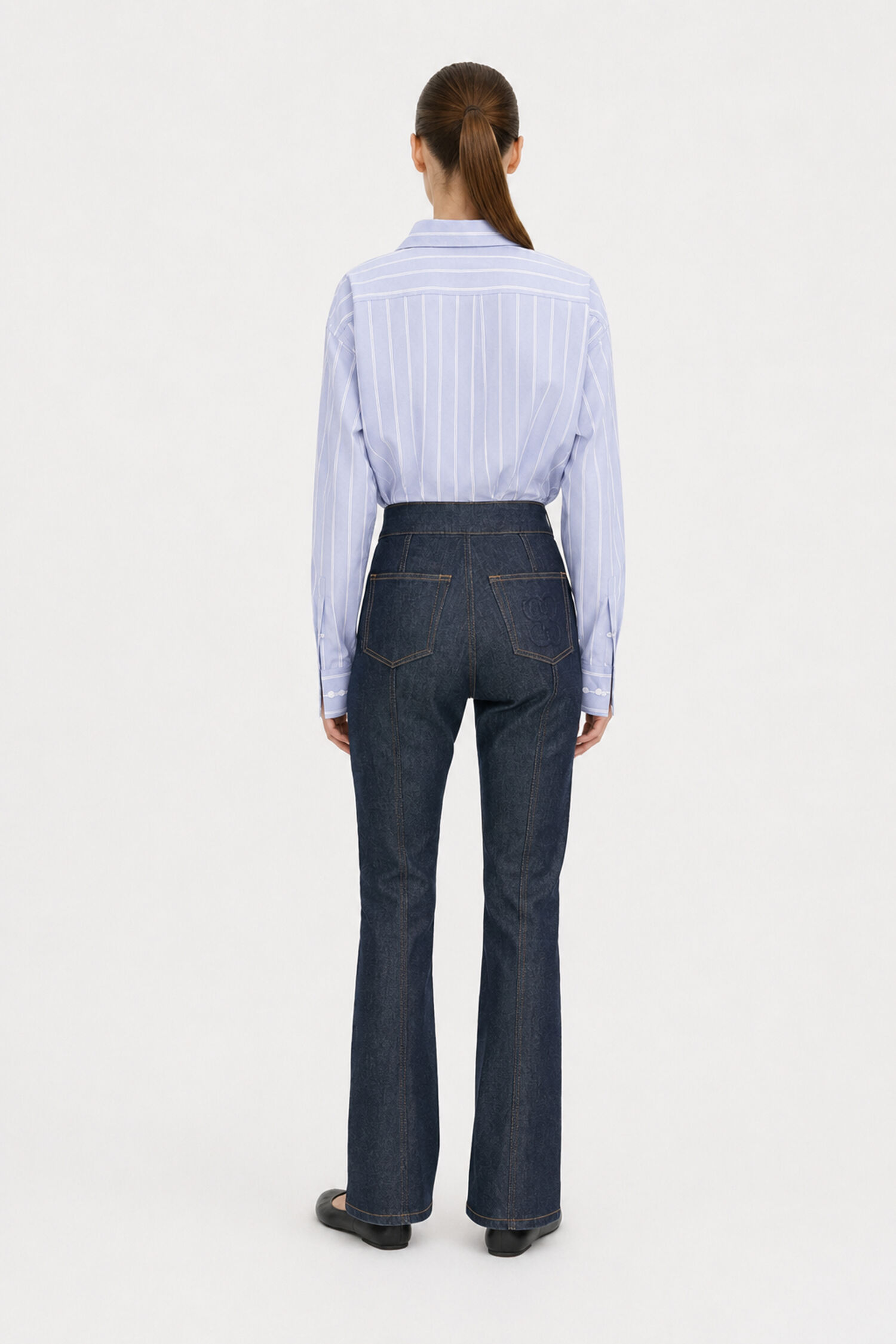 90s Stretch Button Front Jeans