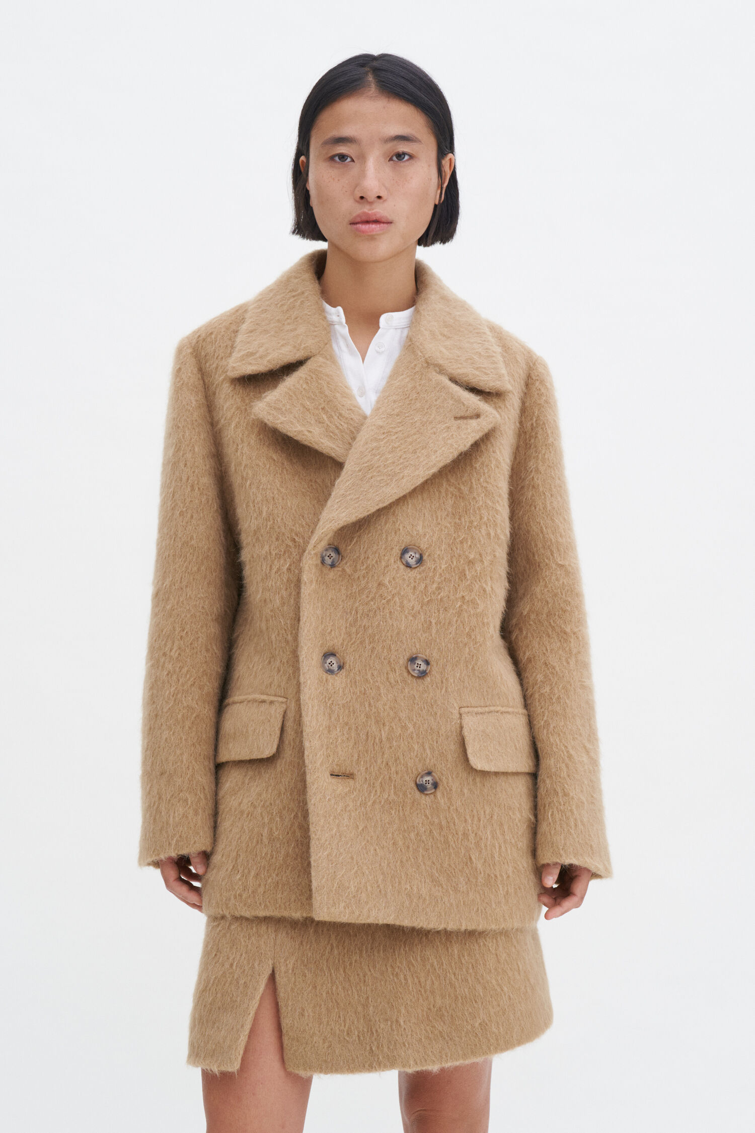 Hairy Wool Blend Jacket