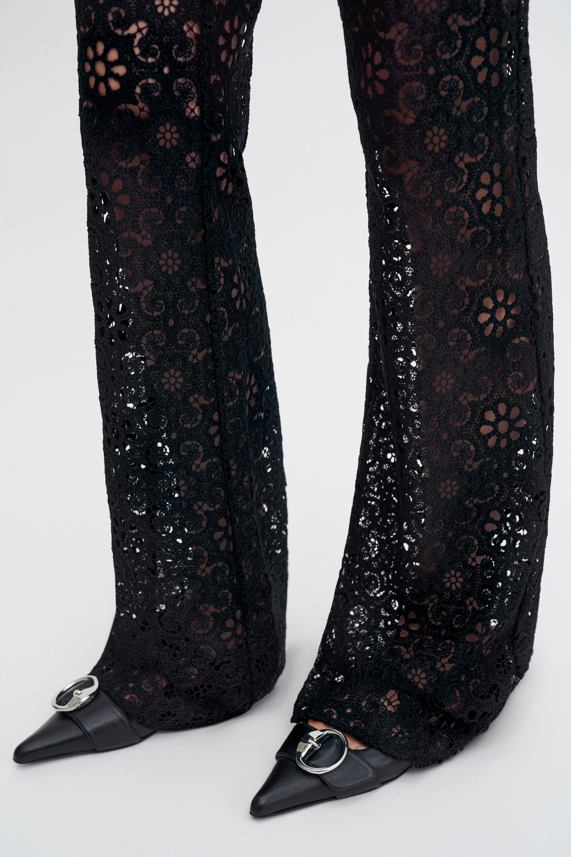 Lace Trousers - Black | FILIPPA K