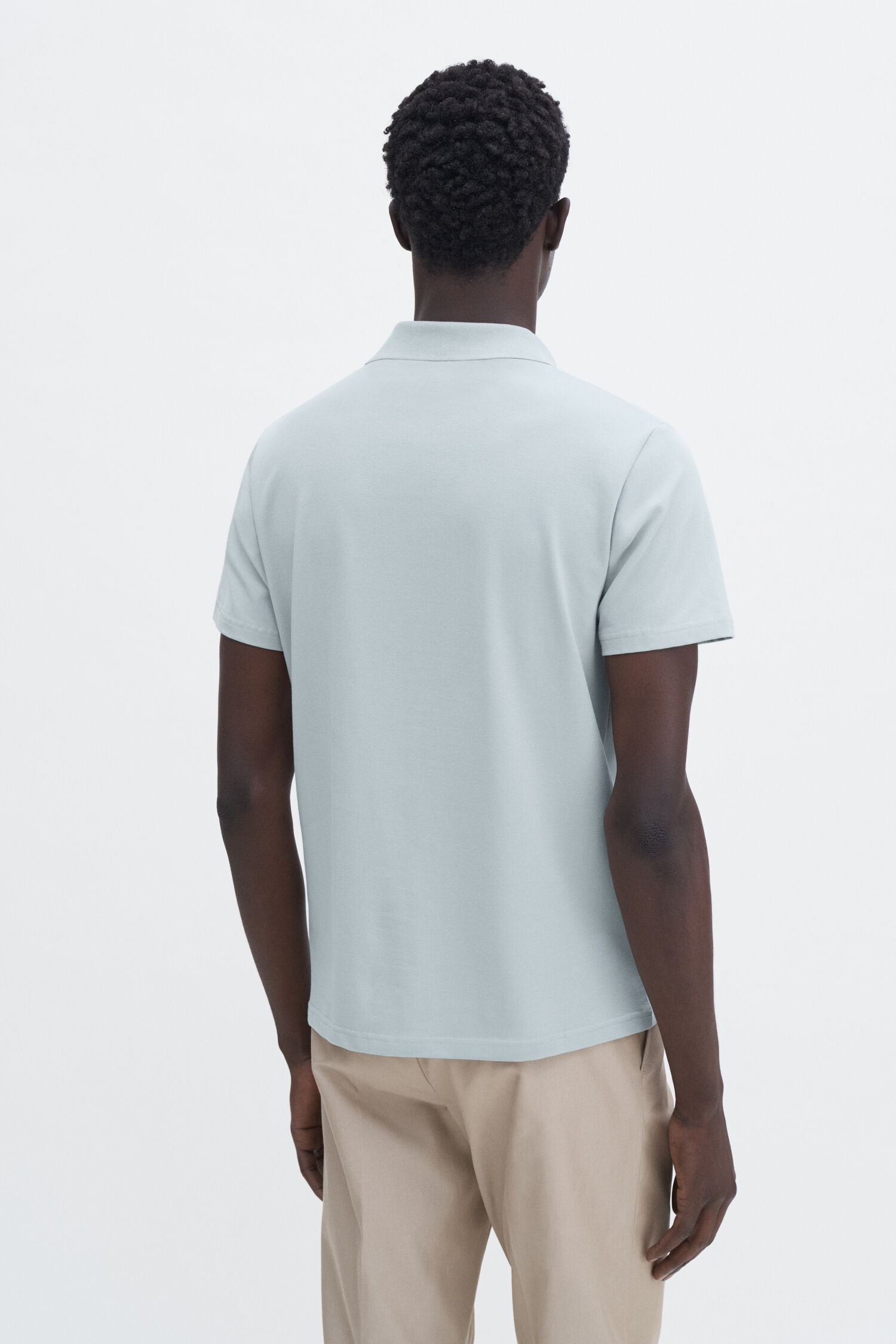 Stretch Cotton Polo T-Shirt